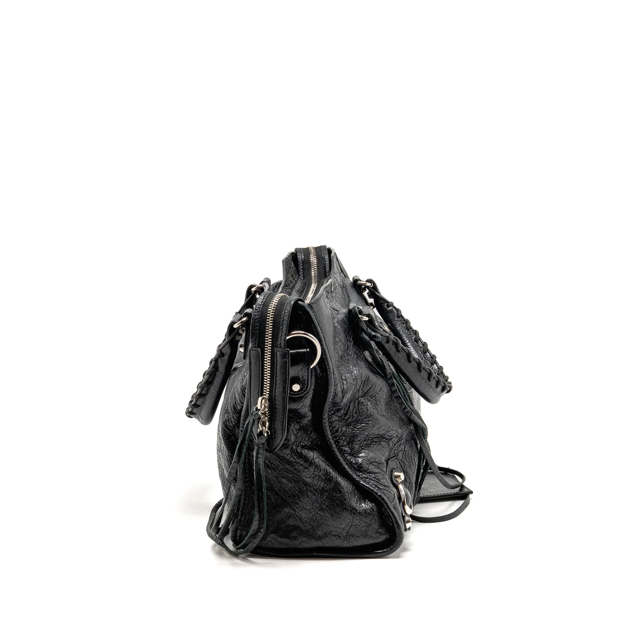 Balenciaga classic City bag leather black SHW - Image 4
