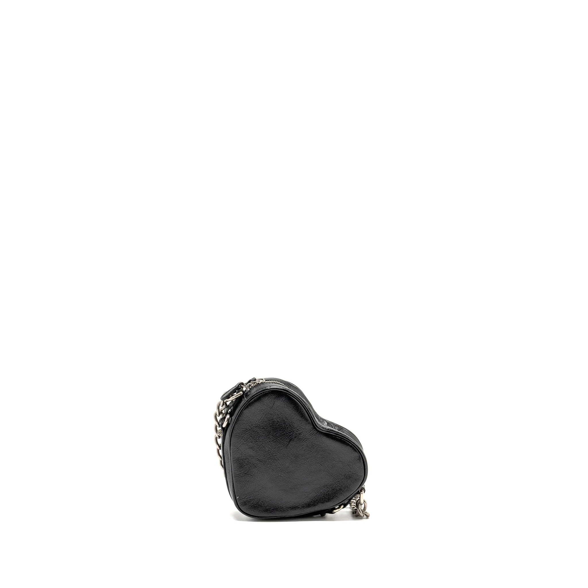 Balenciaga Le Cagole Heart Mini Bag Lambskin Black SHW - Image 2