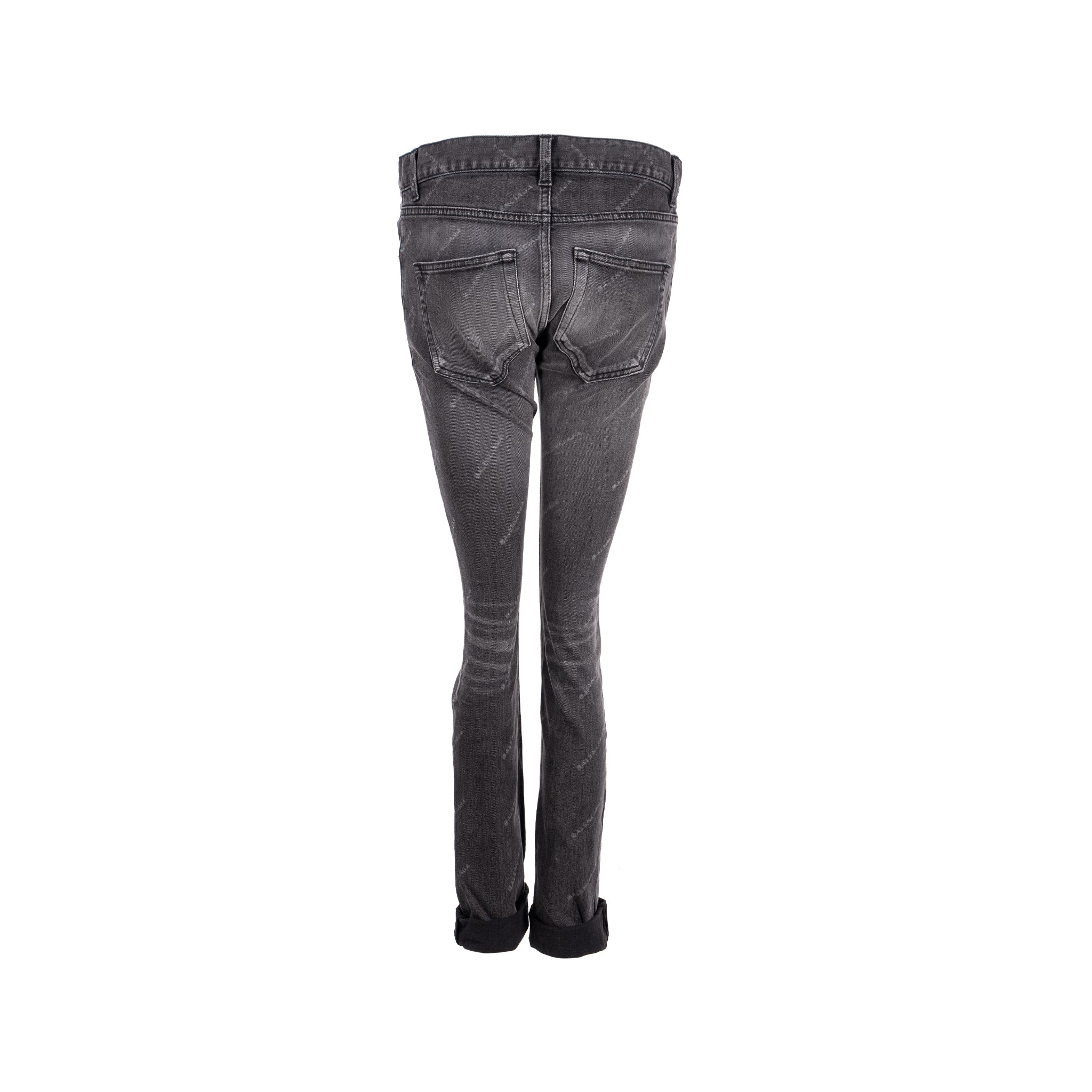 Balenciaga Size 26 Denim Jeans Cotton Black - Image 3