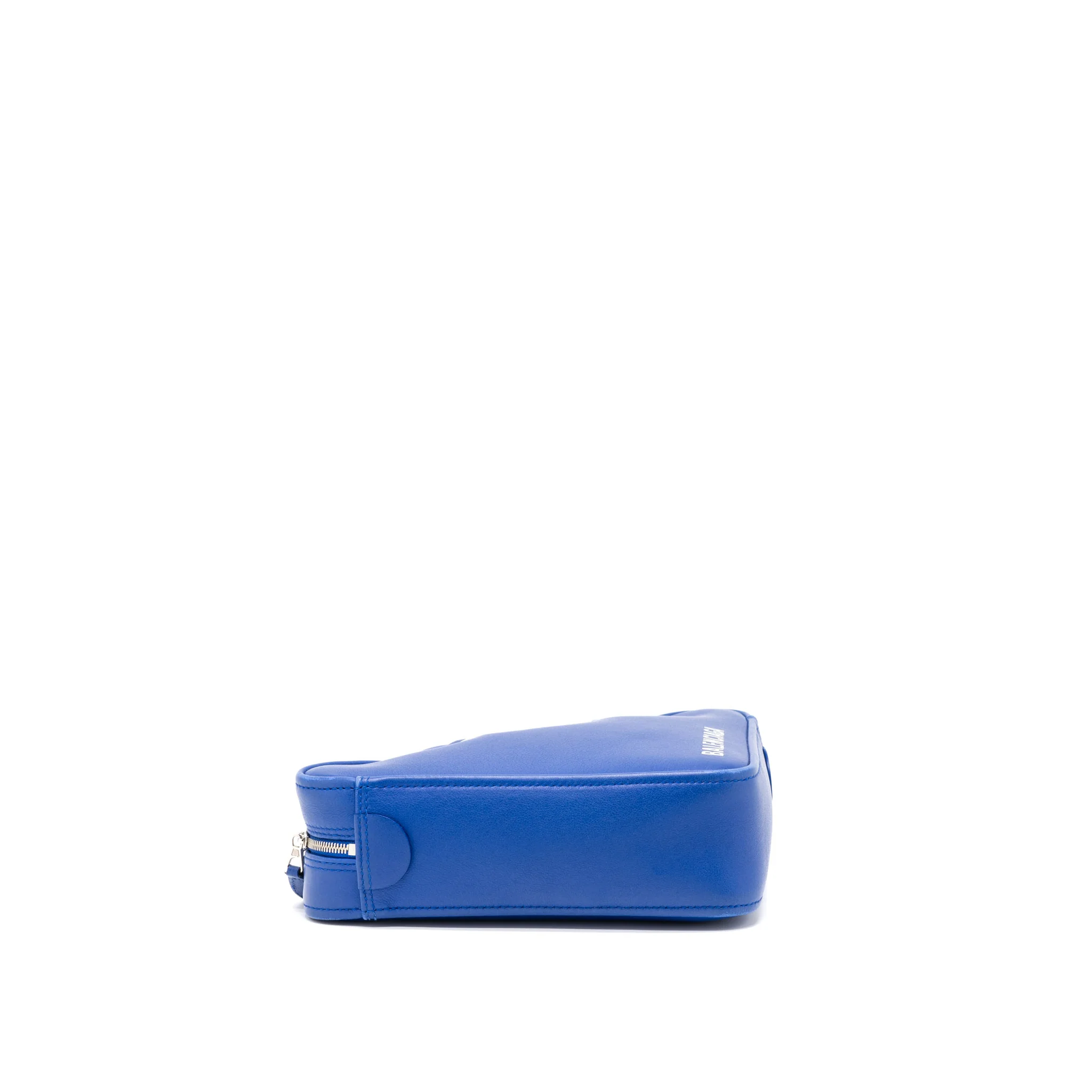 Balenciaga Triangle Duffle Bag Calfskin Blue SHW - Image 11