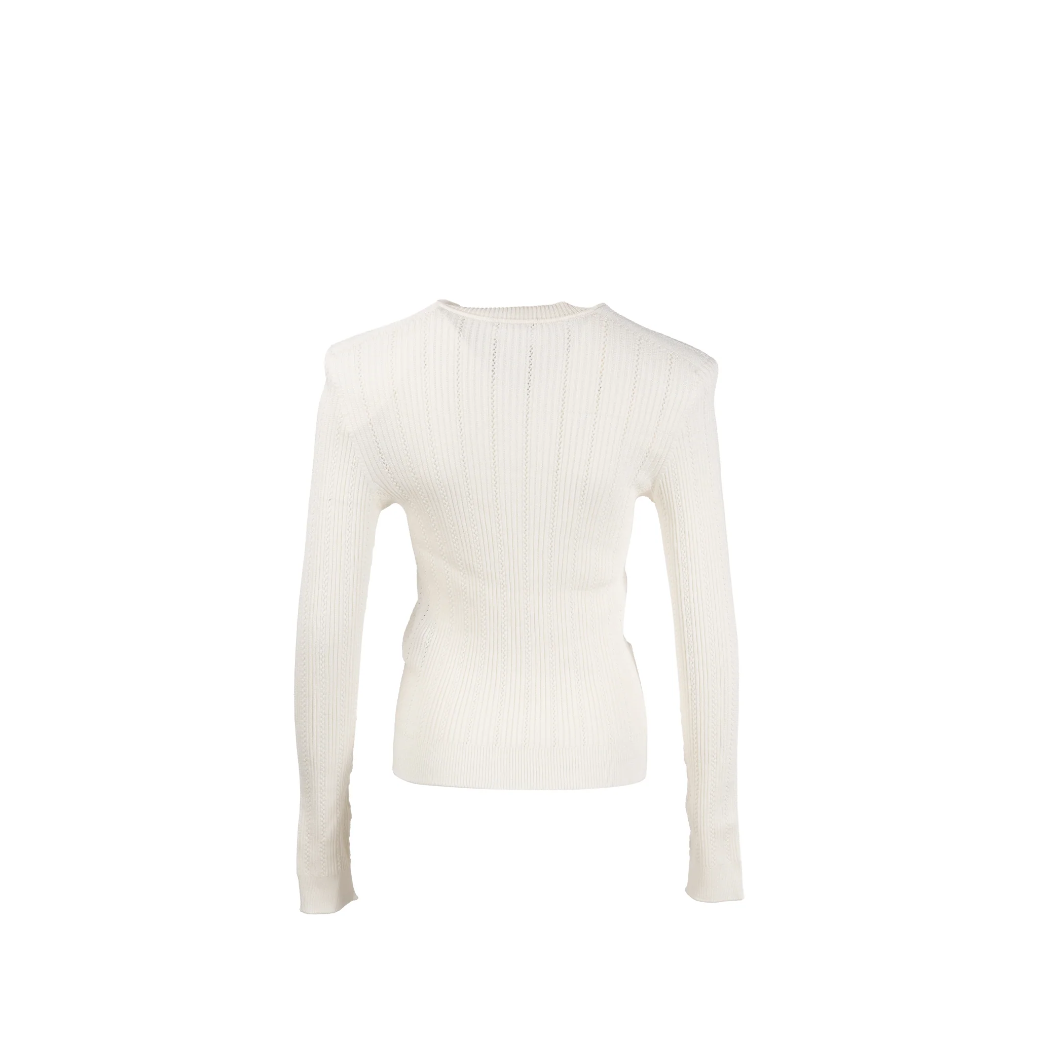 Balmain size 34 fine-knit button-fasterning cardigan white - Image 2