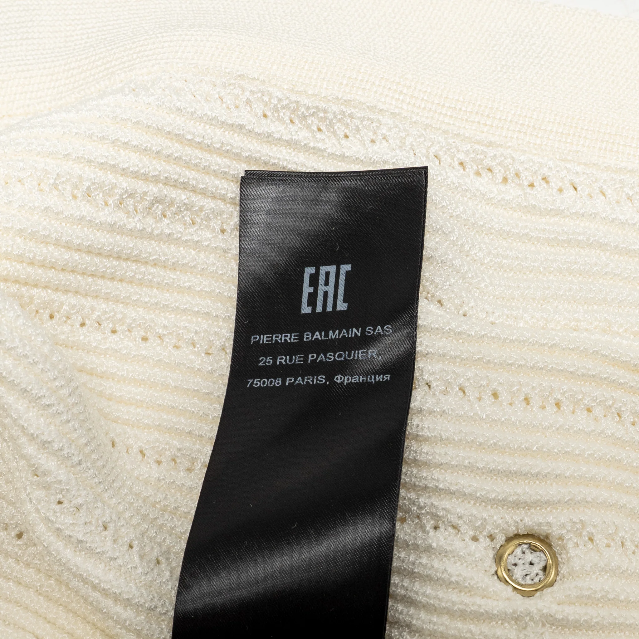 Balmain size 34 fine-knit button-fasterning cardigan white - Image 9