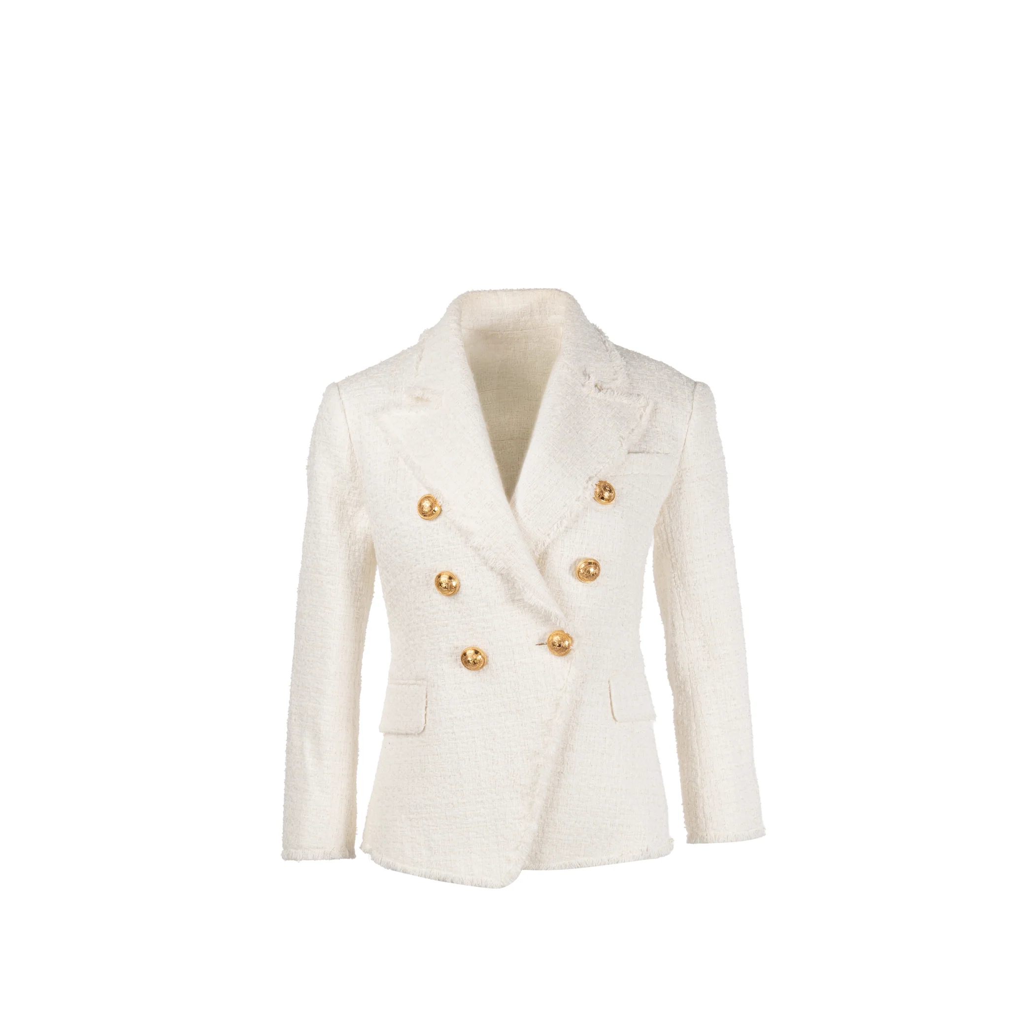 Balmain size 38 Tweed jacket white
