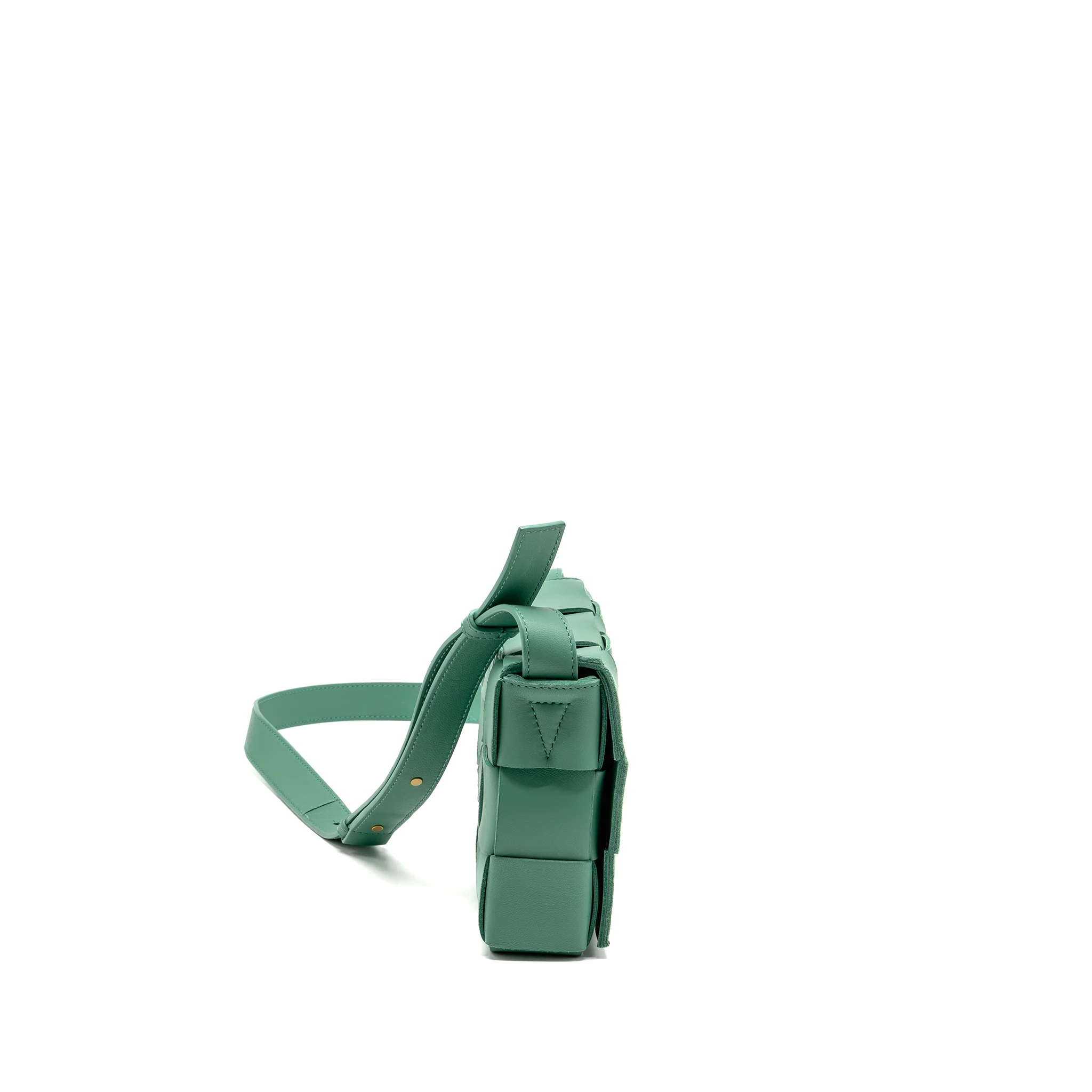 Bottega Veneta Cassette Bag Lambskin Green GHW - Image 3
