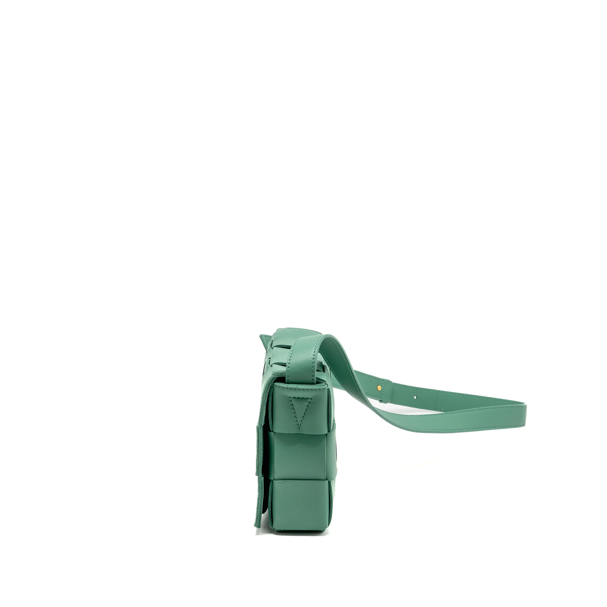 Bottega Veneta Cassette Bag Lambskin Green GHW - Image 4