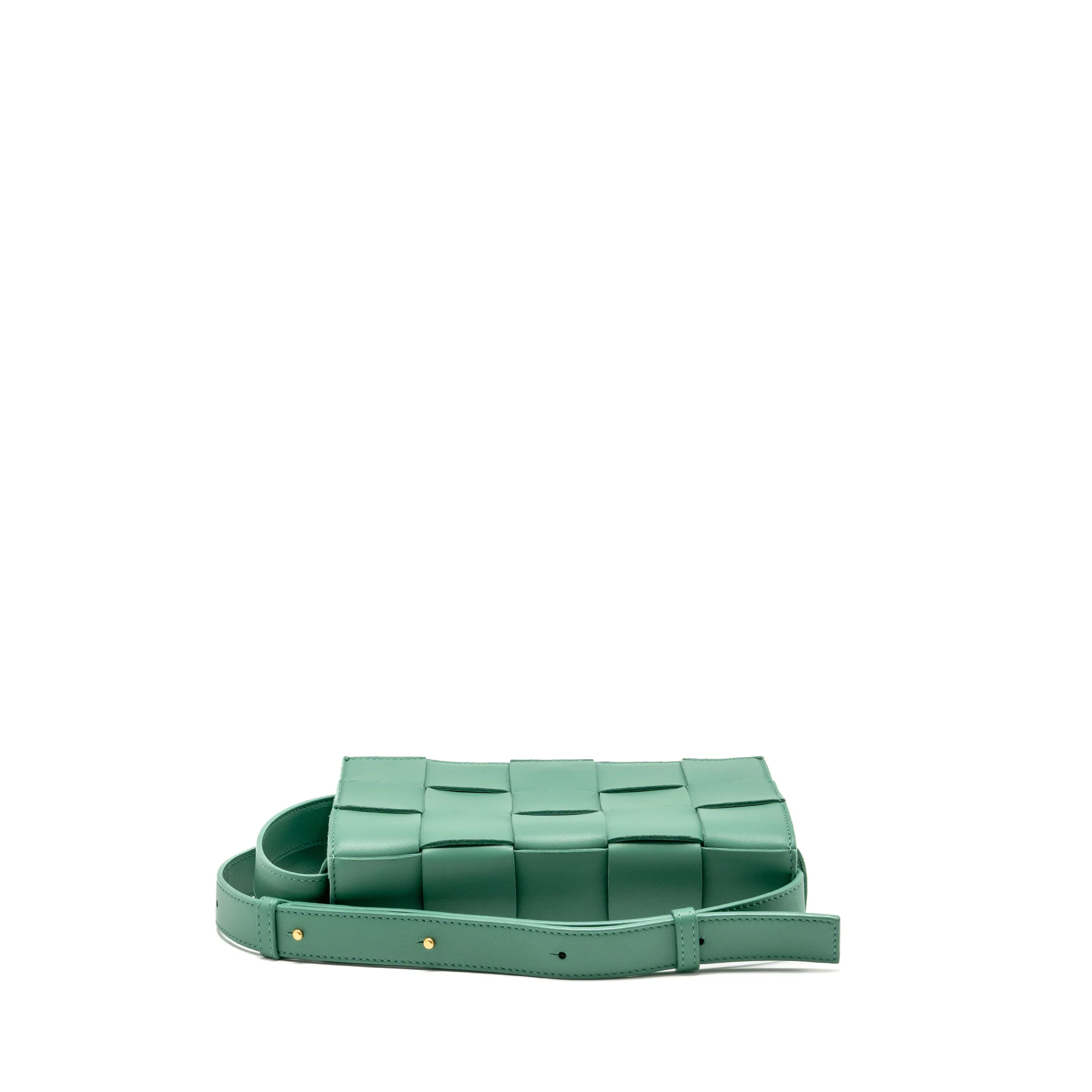 Bottega Veneta Cassette Bag Lambskin Green GHW - Image 5