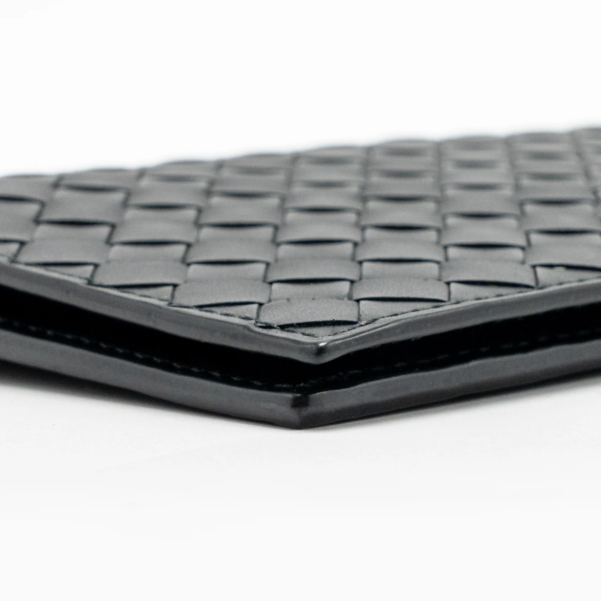 Bottega veneta intrecciato long wallet calfskin black - Image 7