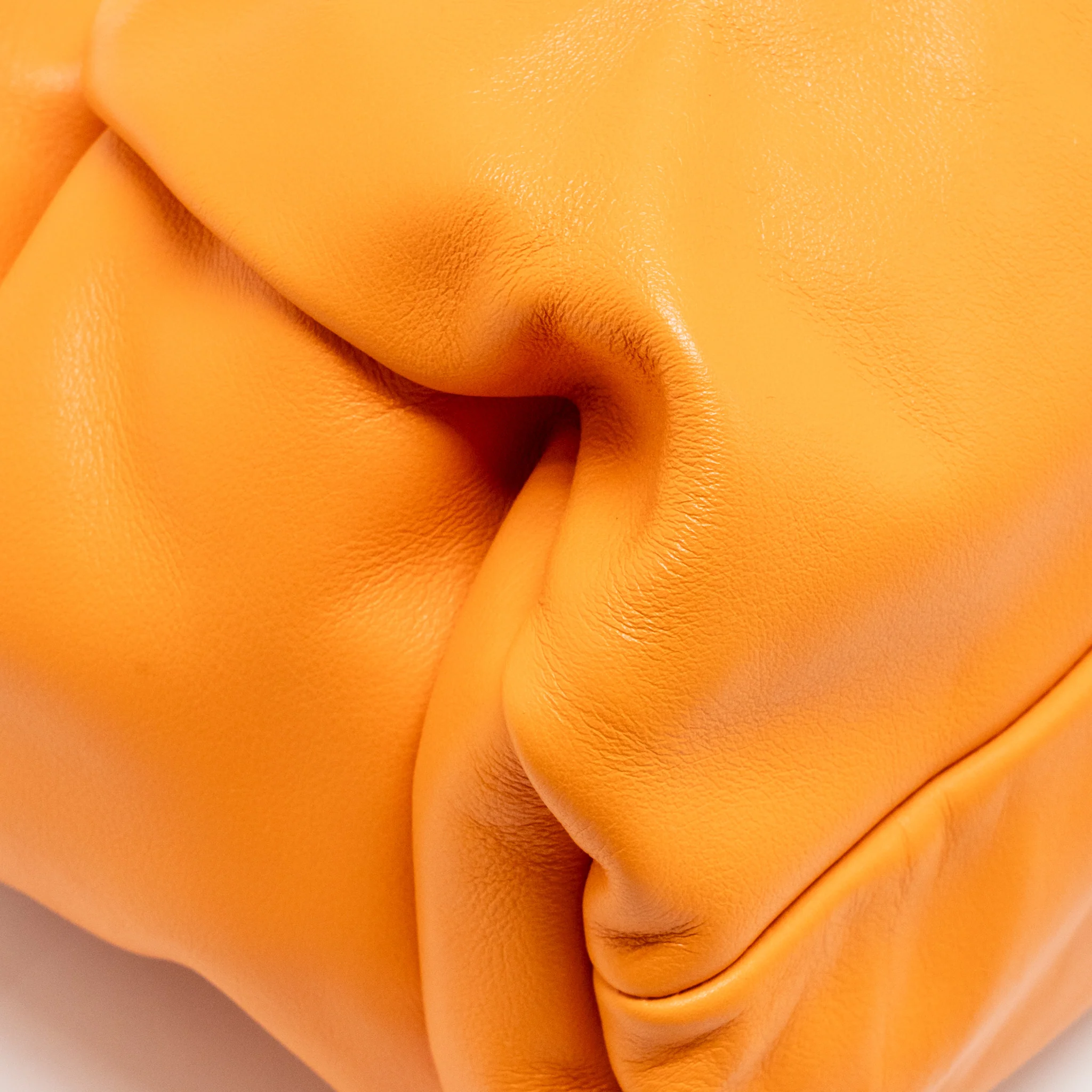 Bottega Veneta Shoulder Pouch Calfskin Orange GHW - Image 9