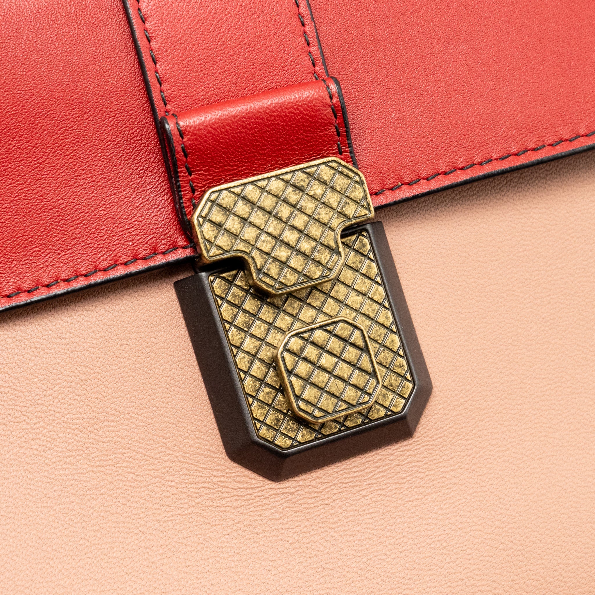 Bottega Veneta Top Handle Piazaa Bag Smooth Leather Multicolour with Multicolour Hardware - Image 12