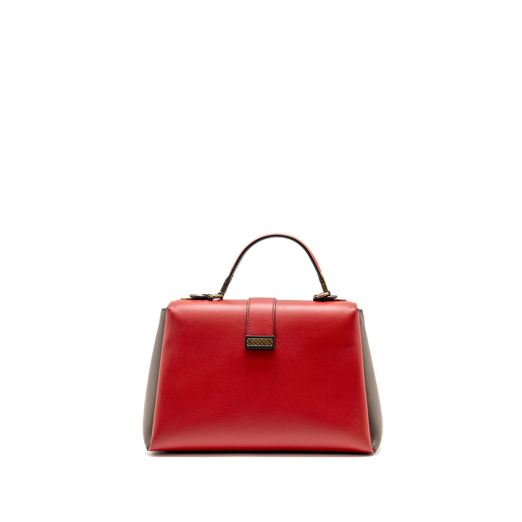 Bottega Veneta Top Handle Piazaa Bag Smooth Leather Multicolour with Multicolour Hardware - Image 2