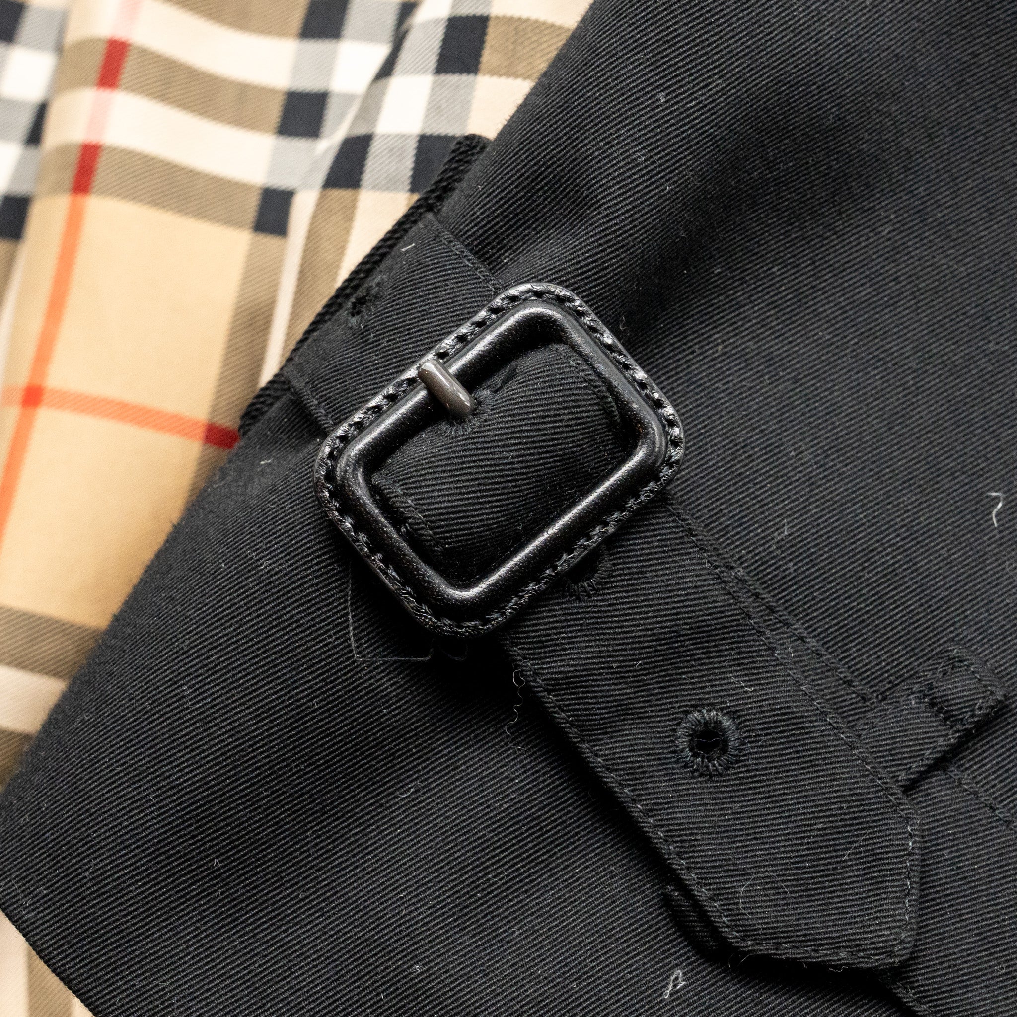 Burberry size US 60 Kensington short trench coat Cotton Black - Image 5