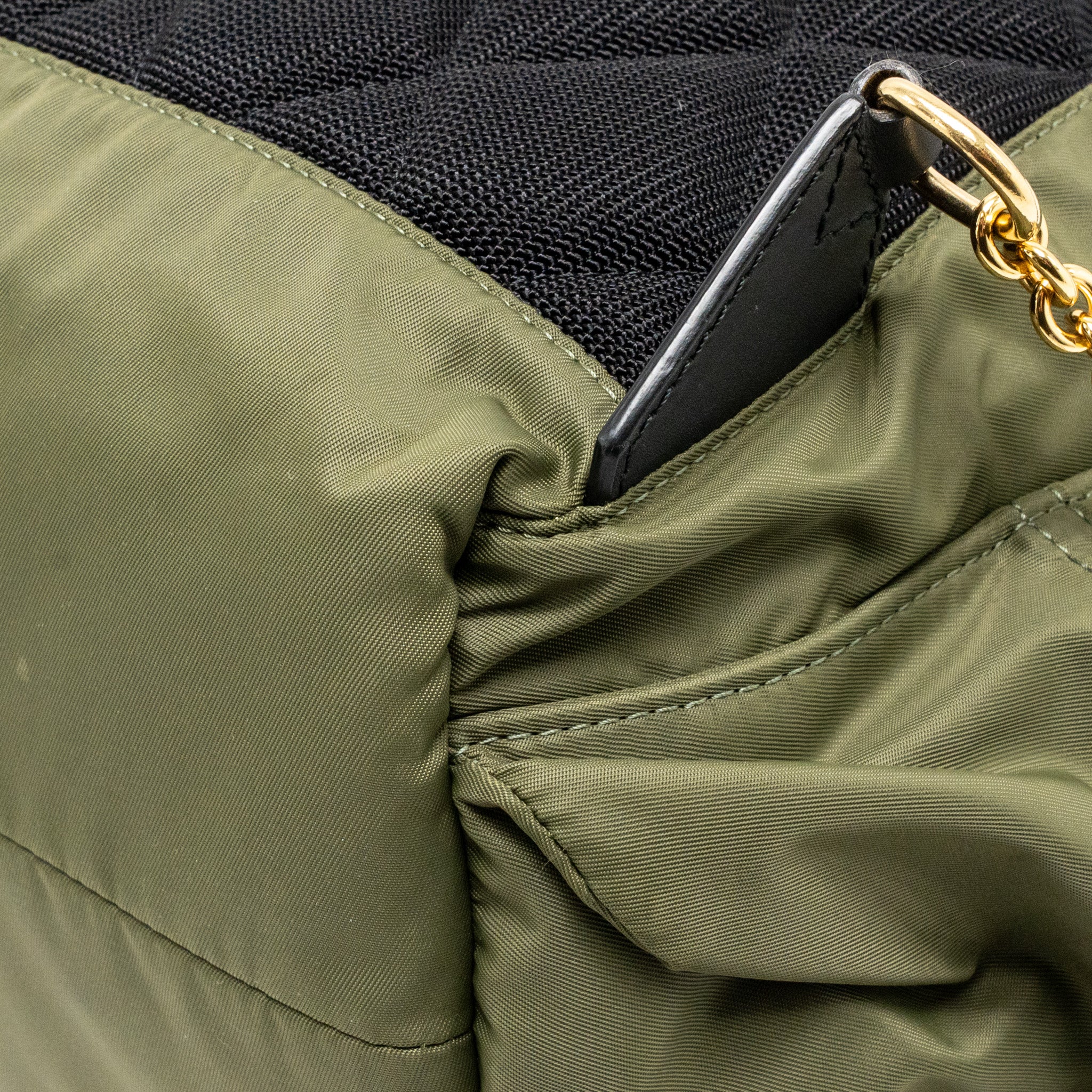 Burberry medium rucksack backpack nylon olive green GHW - Image 10