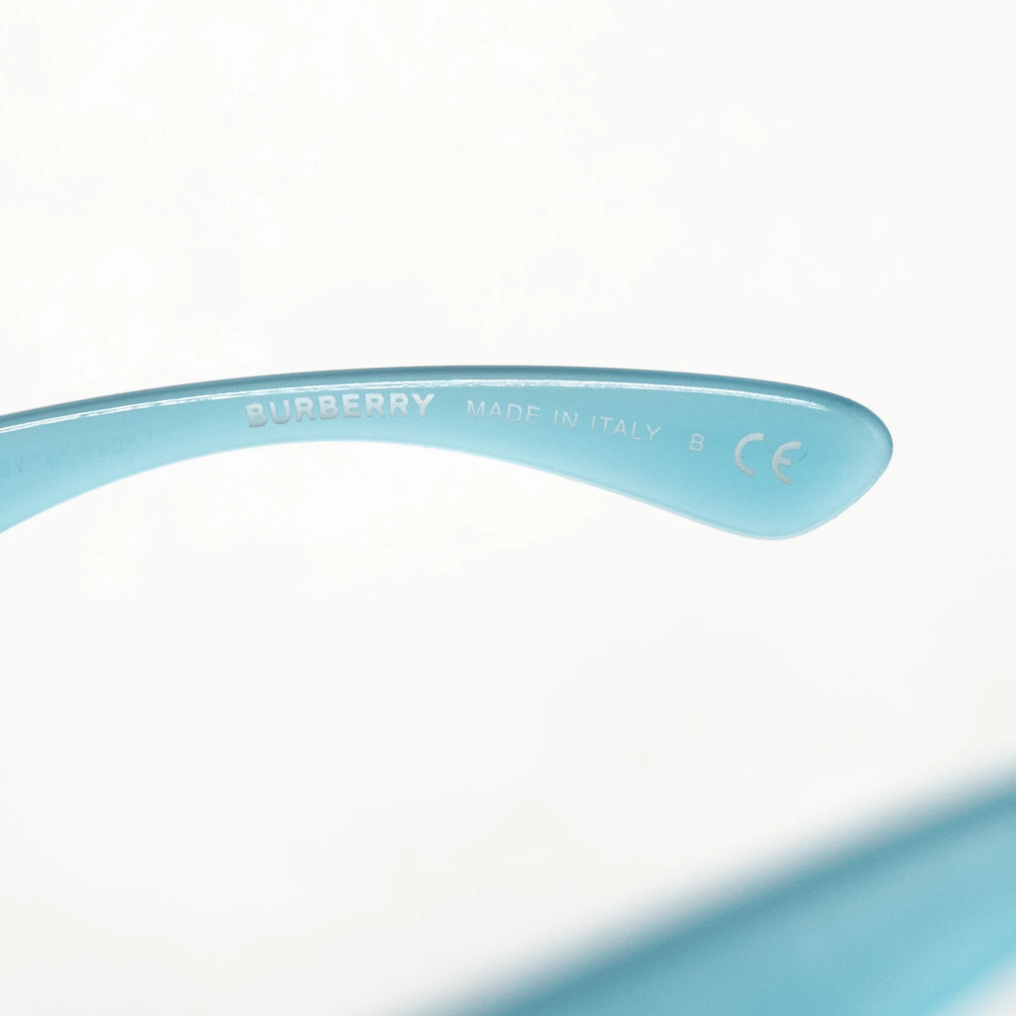 Burberry Sunglasses Transparent Pale Blue SHW - Image 6
