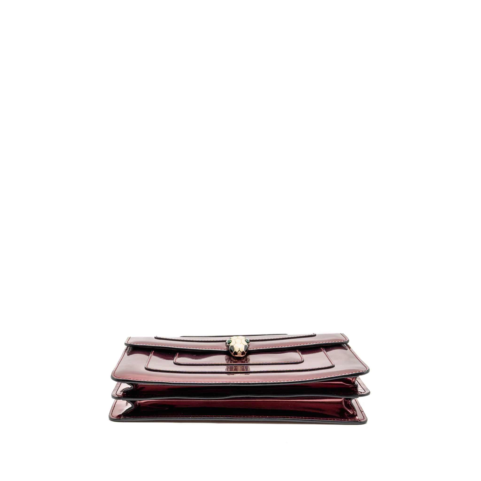Bvlgari Serpenti Forever Bag patent calfskin dark pink LGHW - Image 6