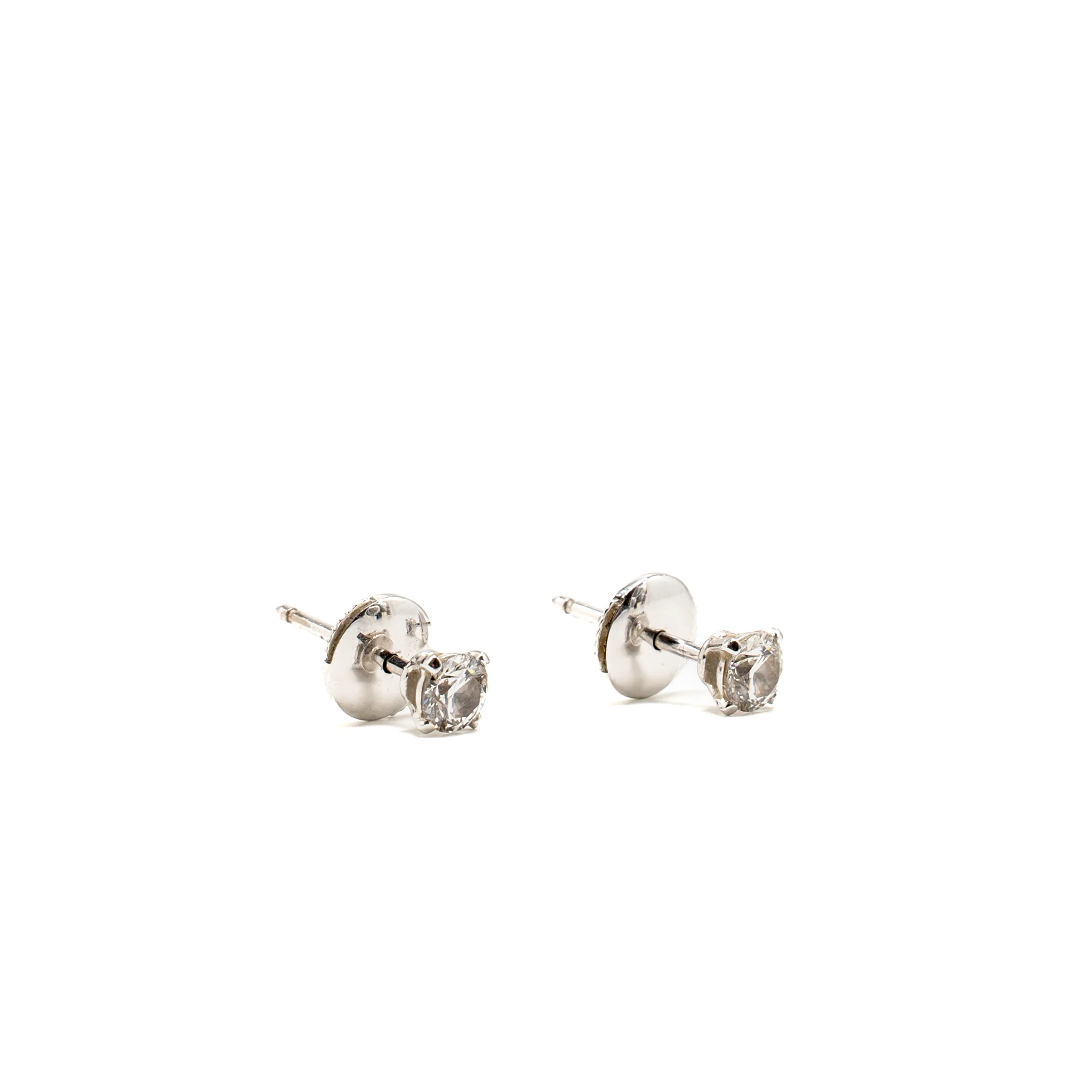 Cartier 1895 Stud Earrings White Gold, 0.2 ct Diamonds - Image 3