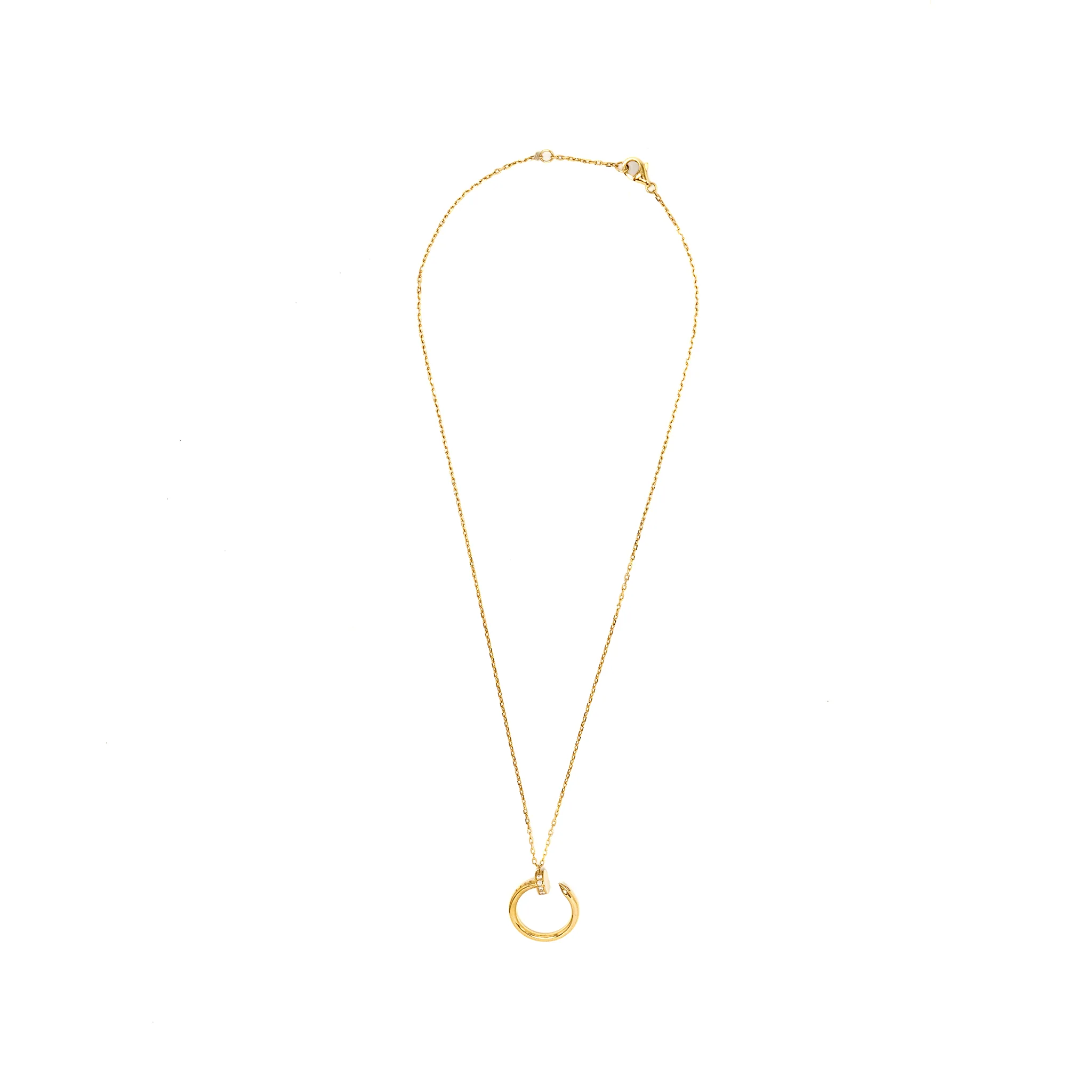 Cartier Just Un Clou Necklace Wth Diamonds, Yellow Gold - Image 3