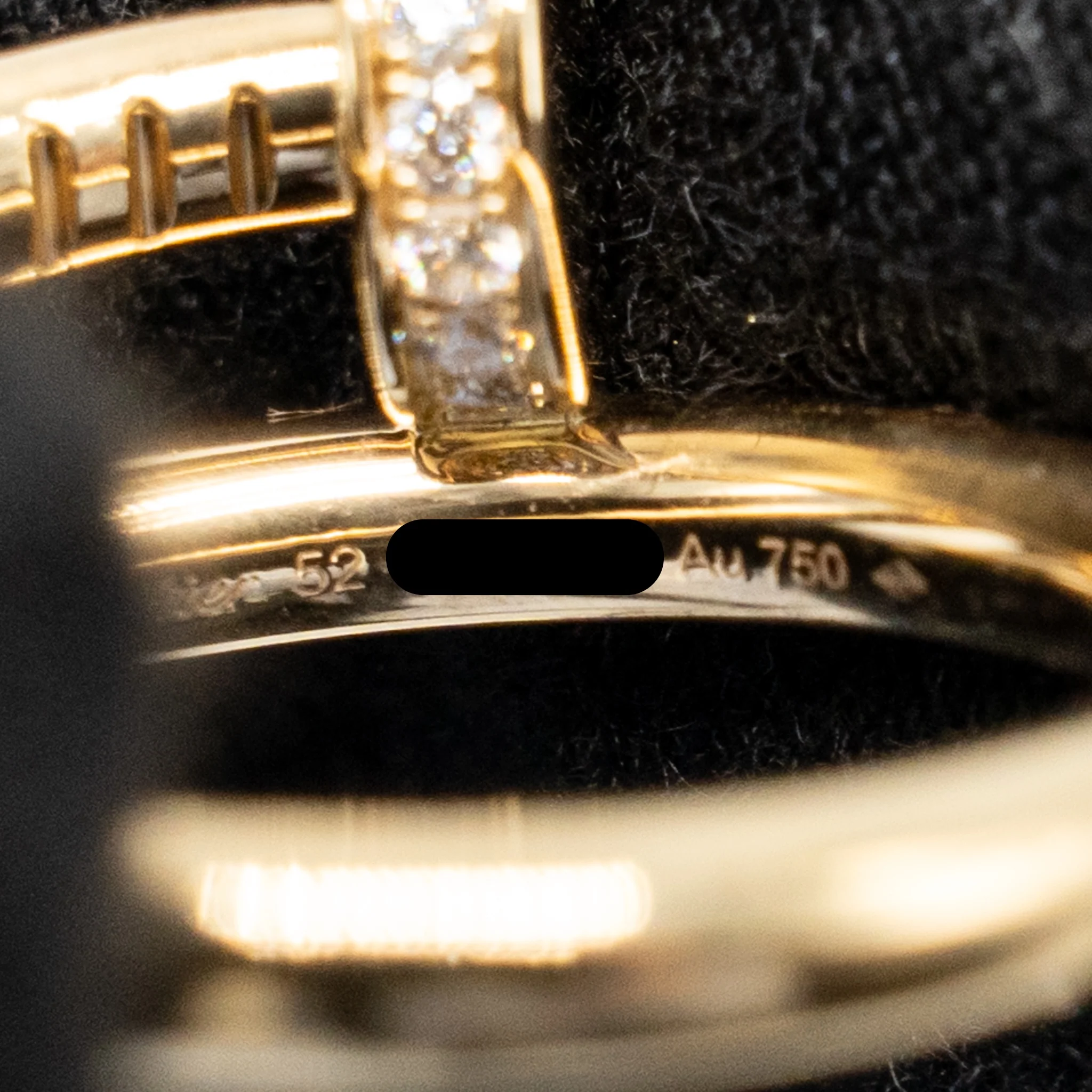 Cartier size 52 Juste Un clou ring, classic model yellow gold with diamonds - Image 6