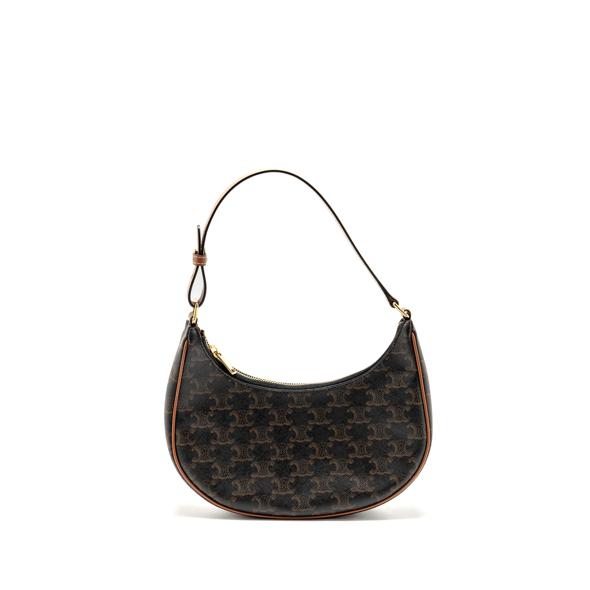 Celine Ava Bag Triomphe Canvas / Calfskin Tan GHW - Image 2
