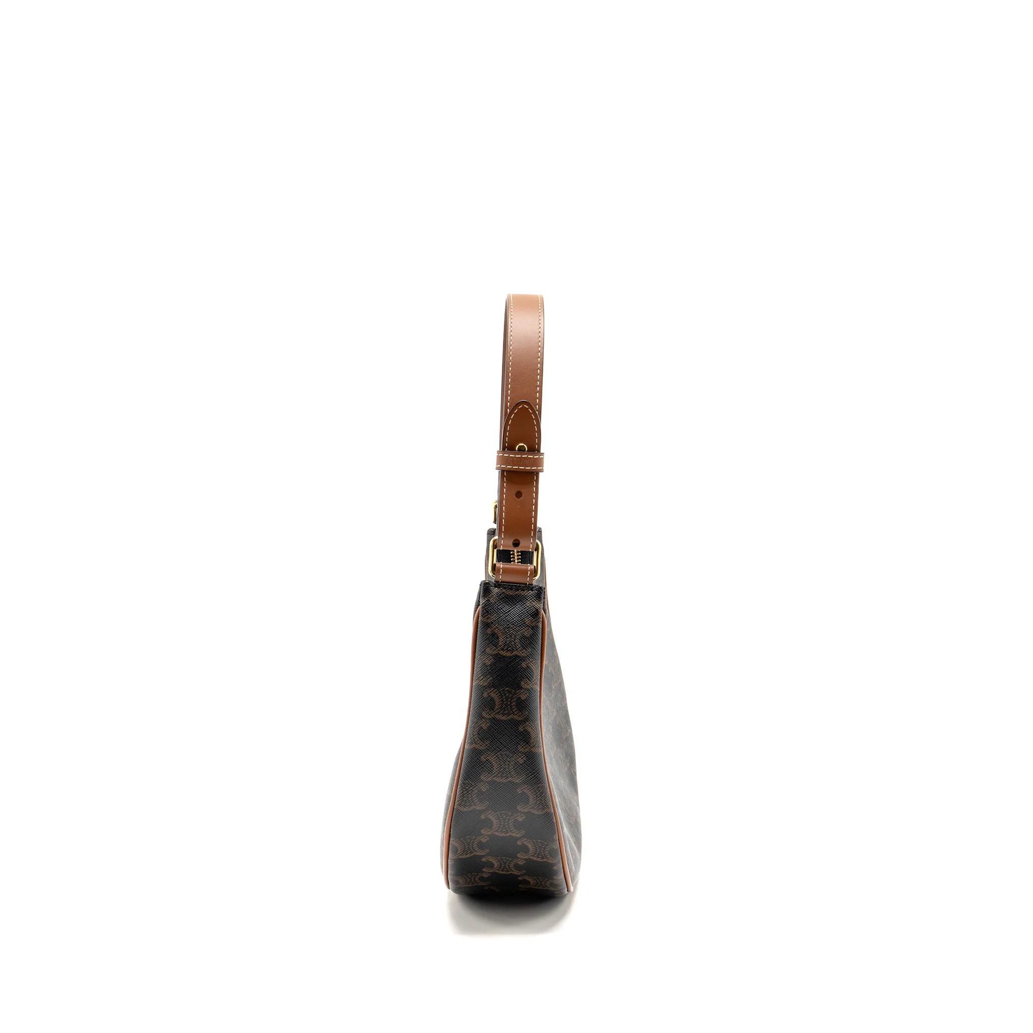 Celine Ava Bag Triomphe Canvas / Calfskin Tan GHW - Image 3