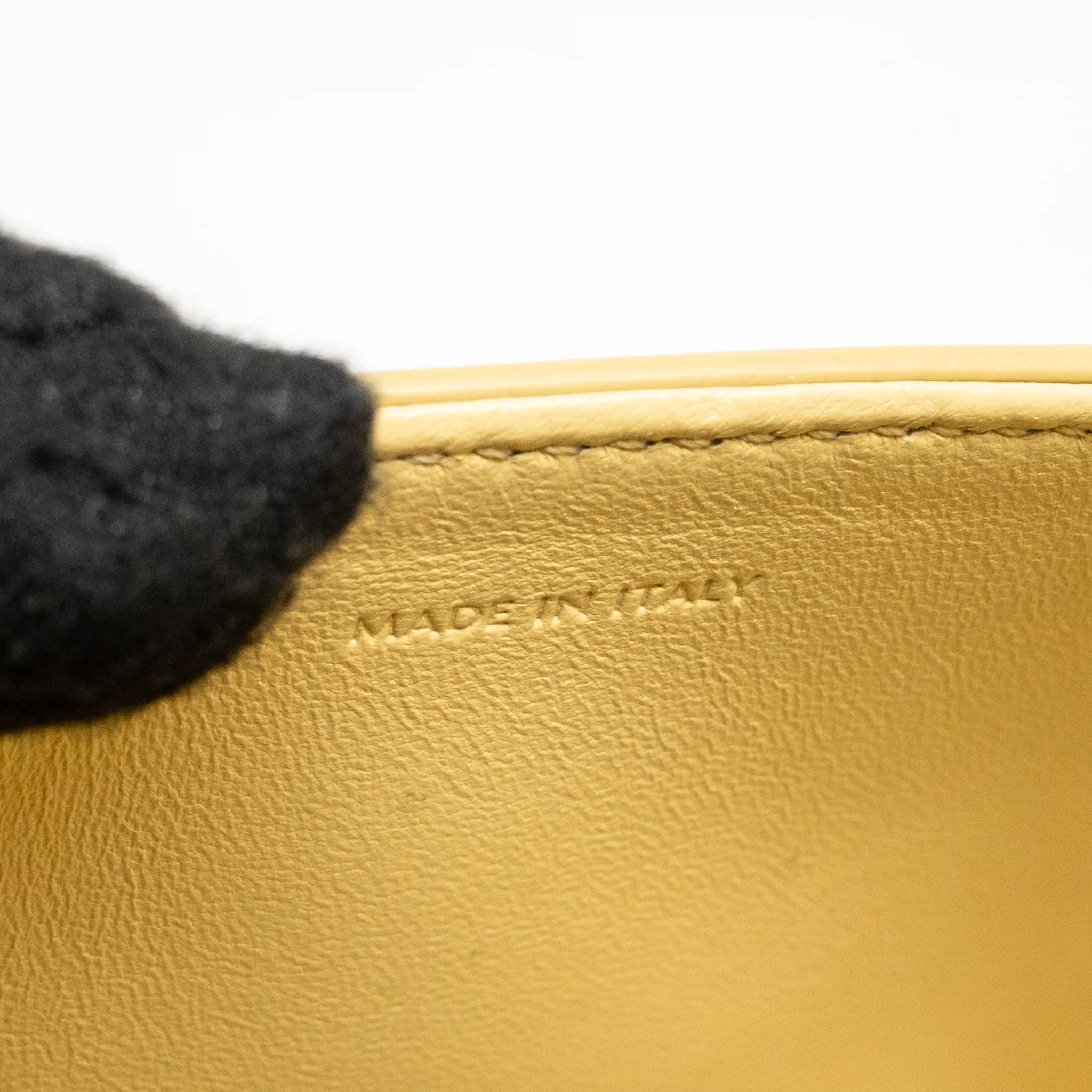 Celine Claude Triomphe Bag Shiny Calfskin Light Yellow GHW - Image 14