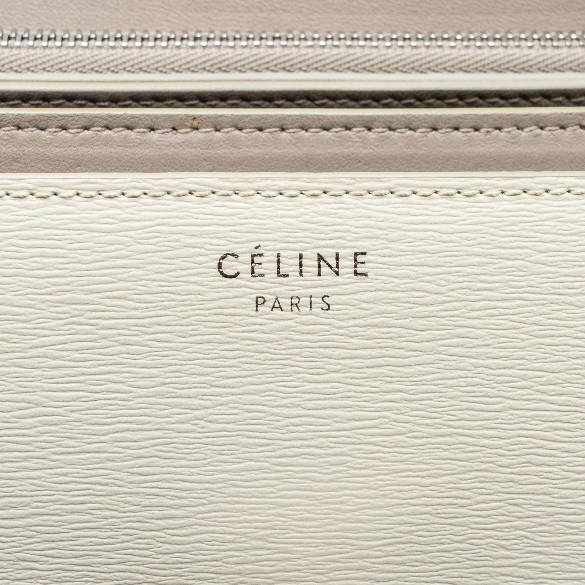Celine Medium Classic Box Bag Calfskin White SHW - Image 10