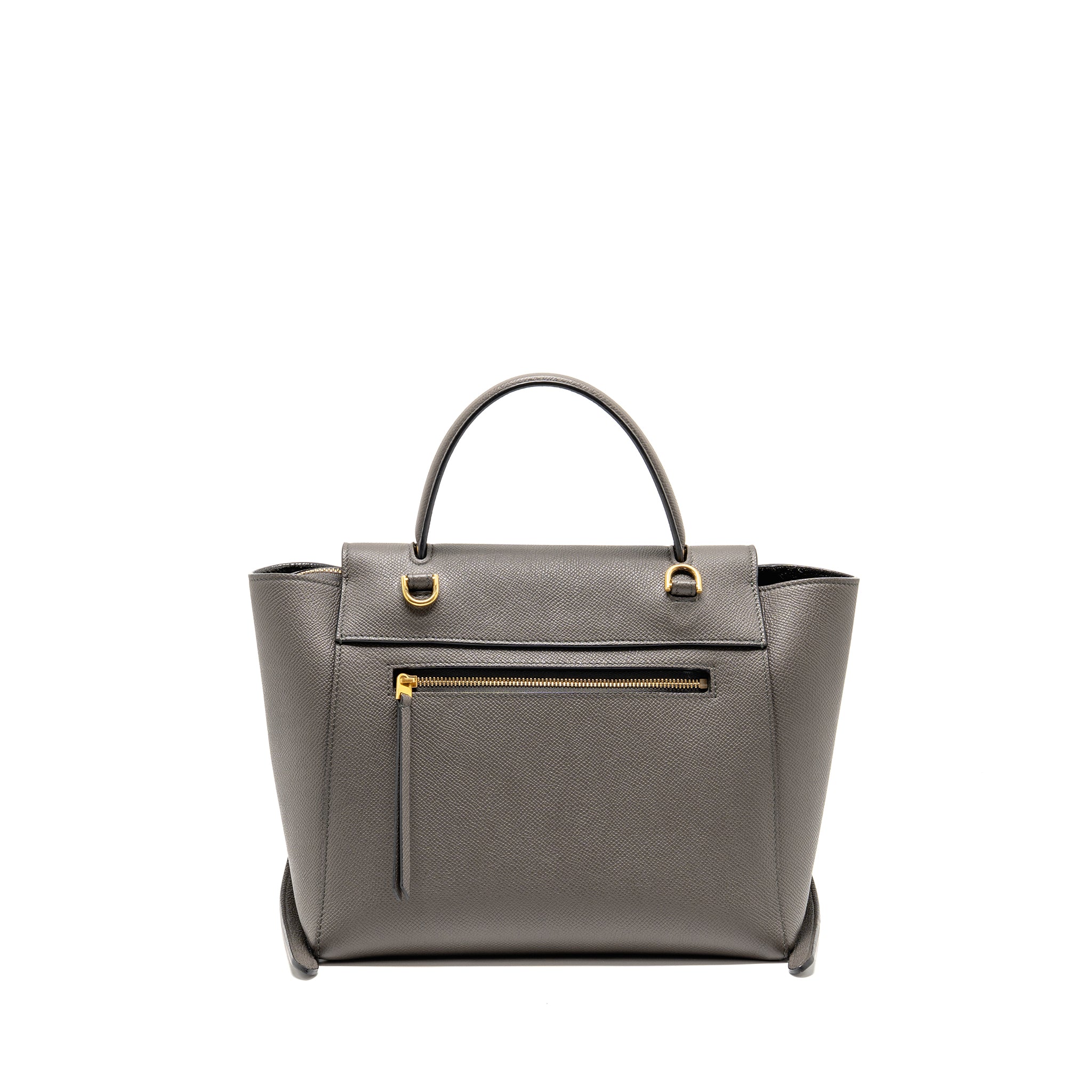 Celine Micro belt bag calfskin grey GHW - Image 2