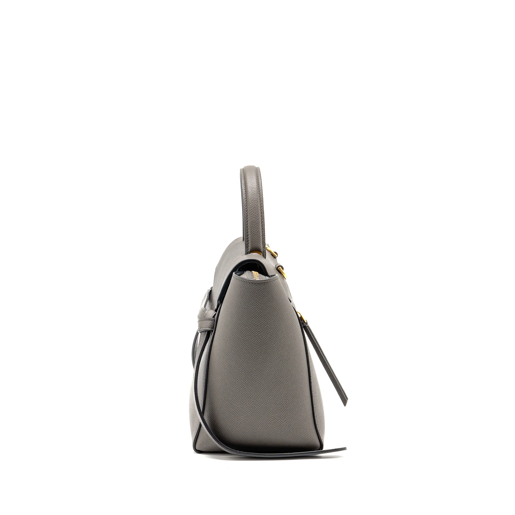Celine Micro belt bag calfskin grey GHW - Image 4