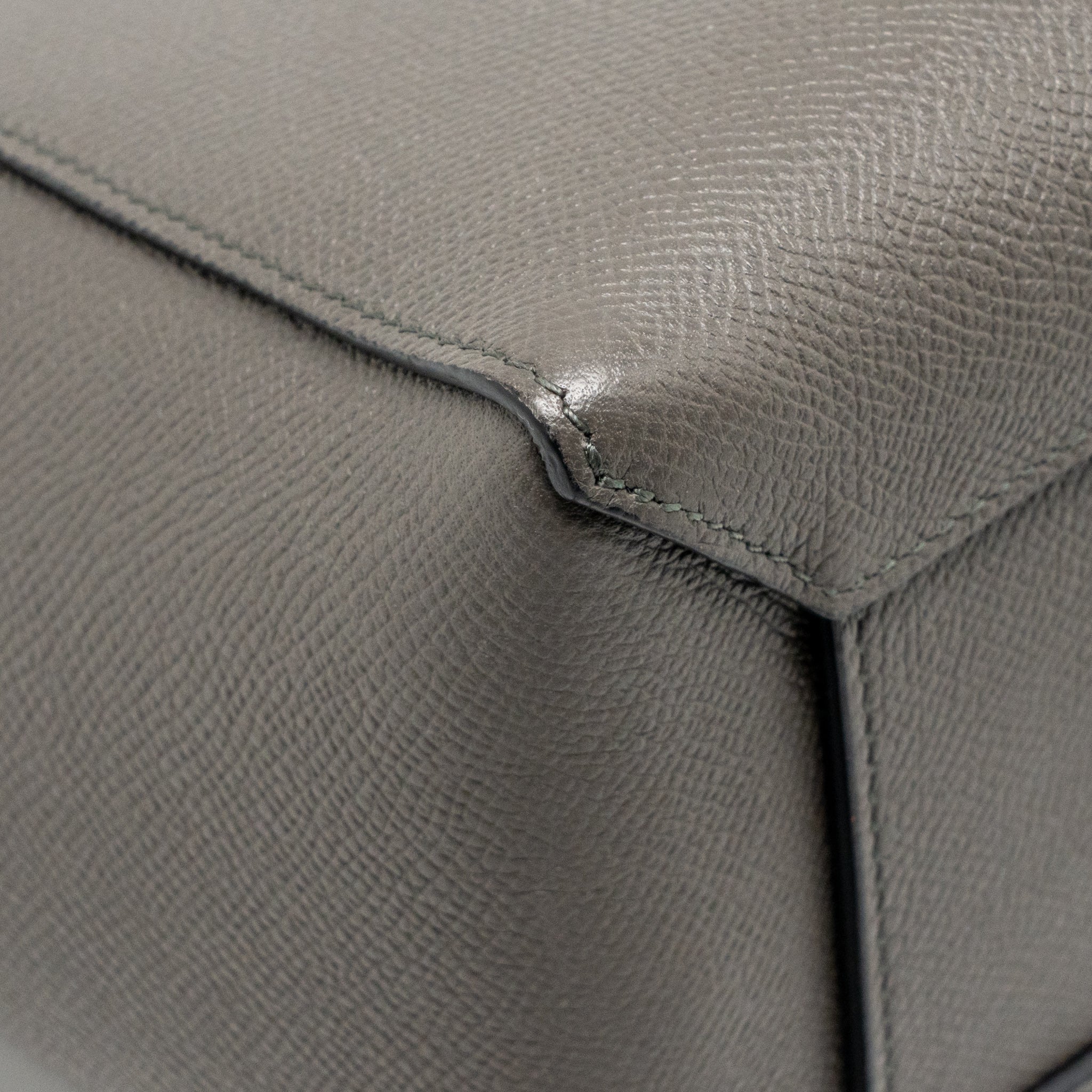 Celine Micro belt bag calfskin grey GHW - Image 9