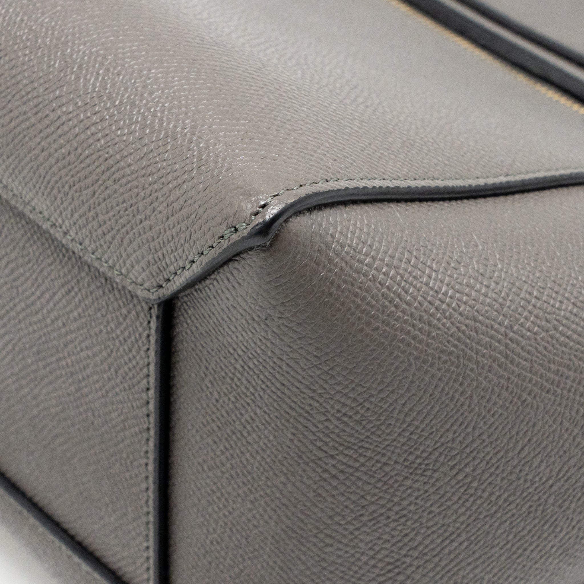 Celine Micro Belt Bag Grained Calfskin grey GHW - Image 10