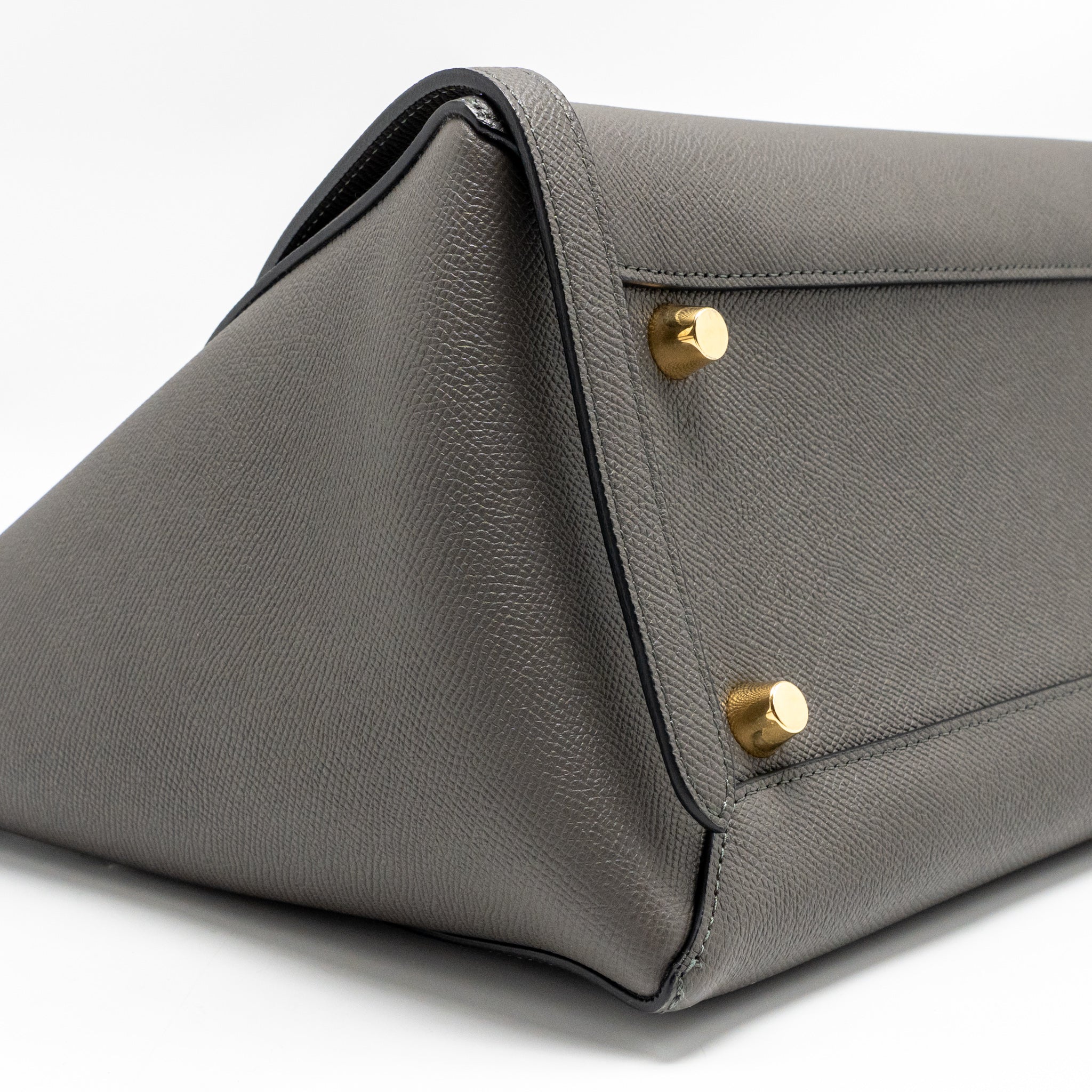 Celine Mini Belt Bag Grained Calfskin Grey GHW - Image 6