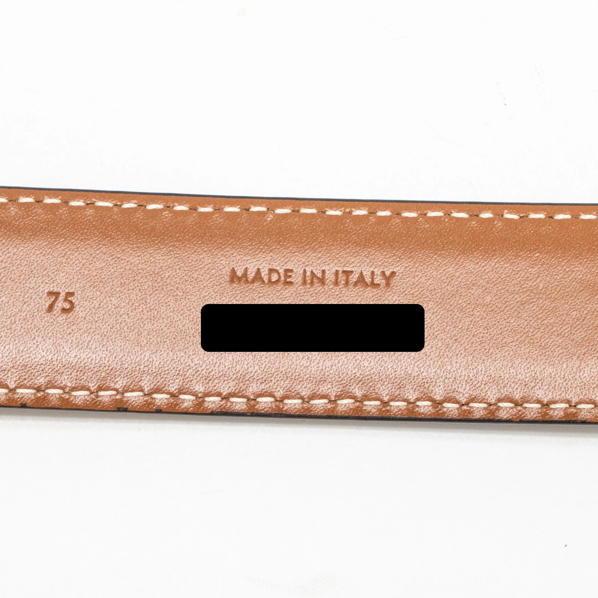 Celine size 75 triomphe belt 25mm natural calfskin tan GHW - Image 5