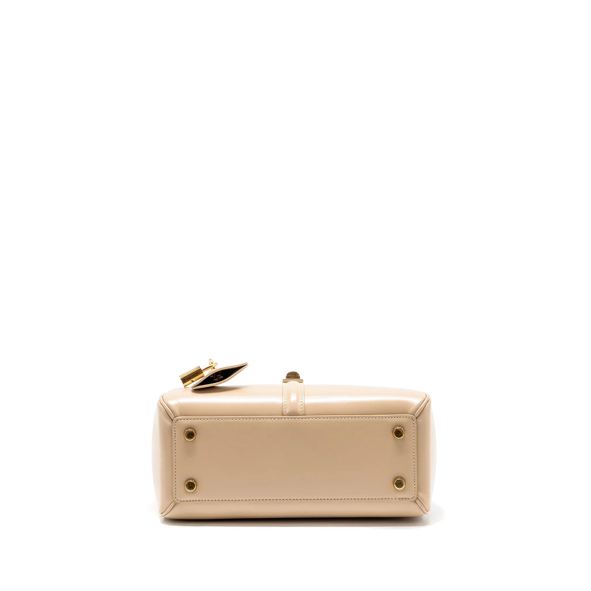 Celine small soft 16 bag calfskin beige GHW - Image 6