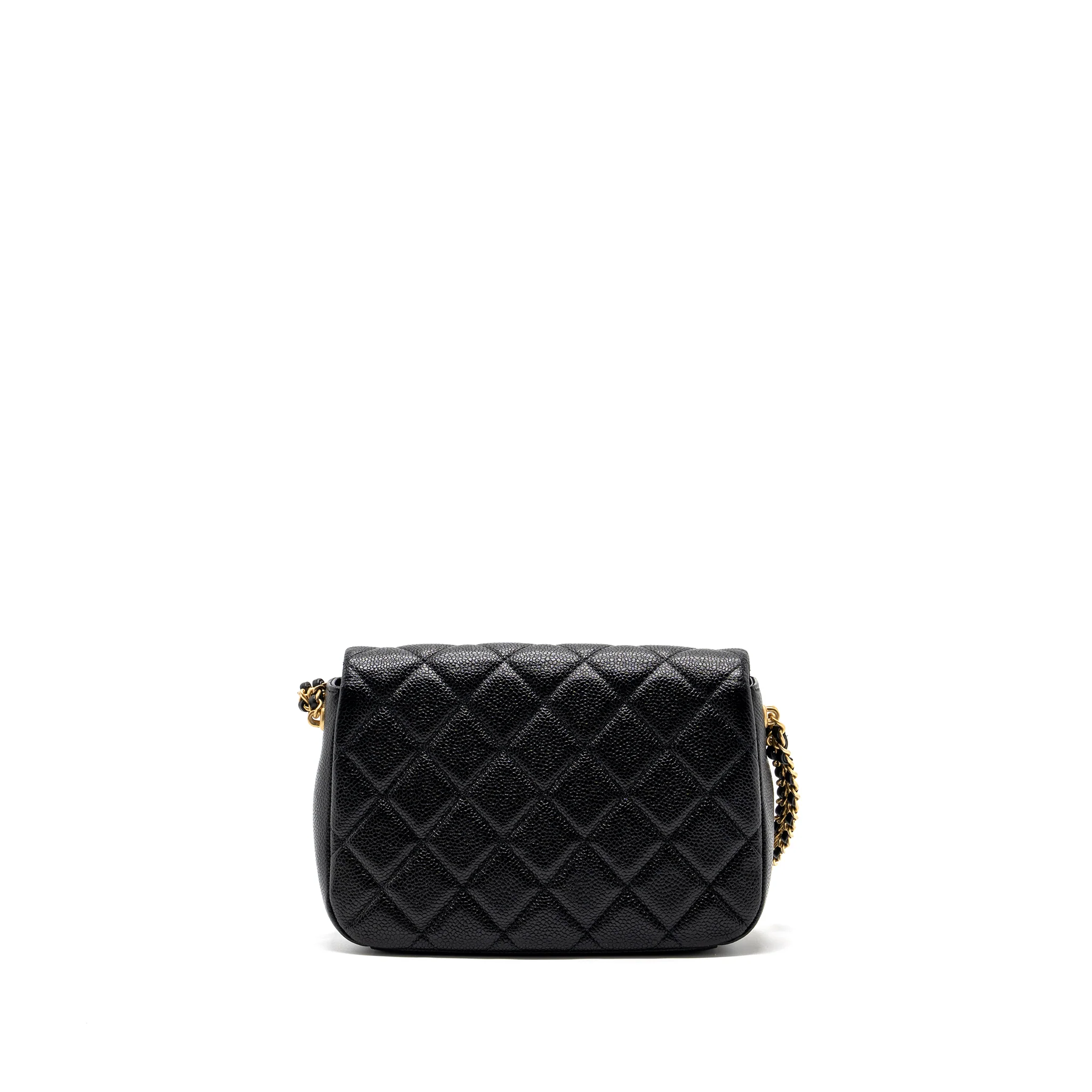 Chanel 21A chain Soul Flap bag grained calfskin black GHW (Microchip) - Image 2