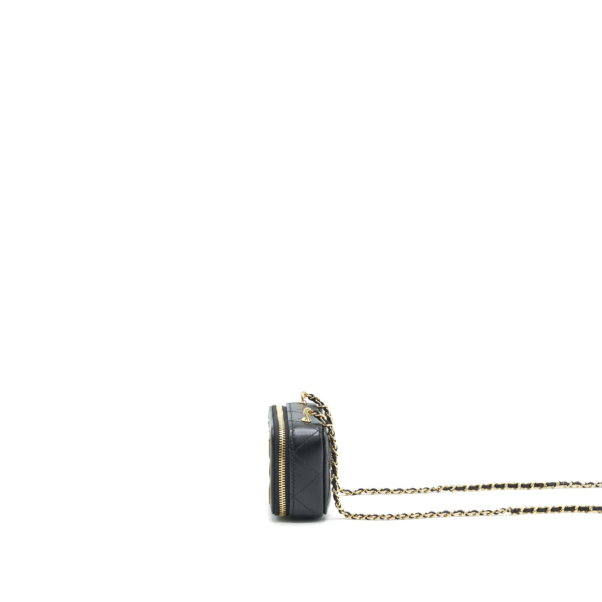Chanel 21K Mini Clutch With Chain Black GHW - Image 4