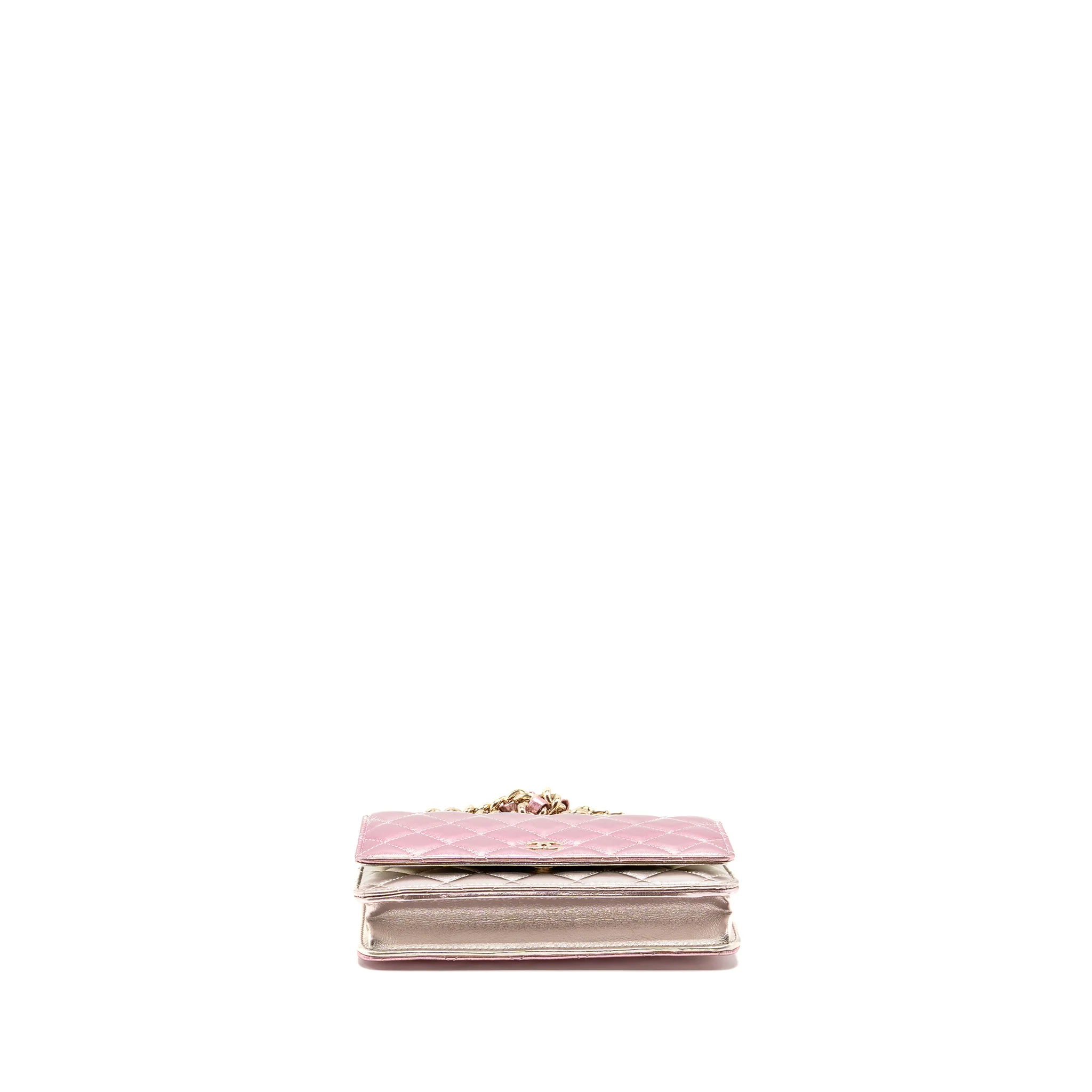 Chanel 21k Wallet On Chain Iridescent Lambskin LGHW (microchip) - Image 5