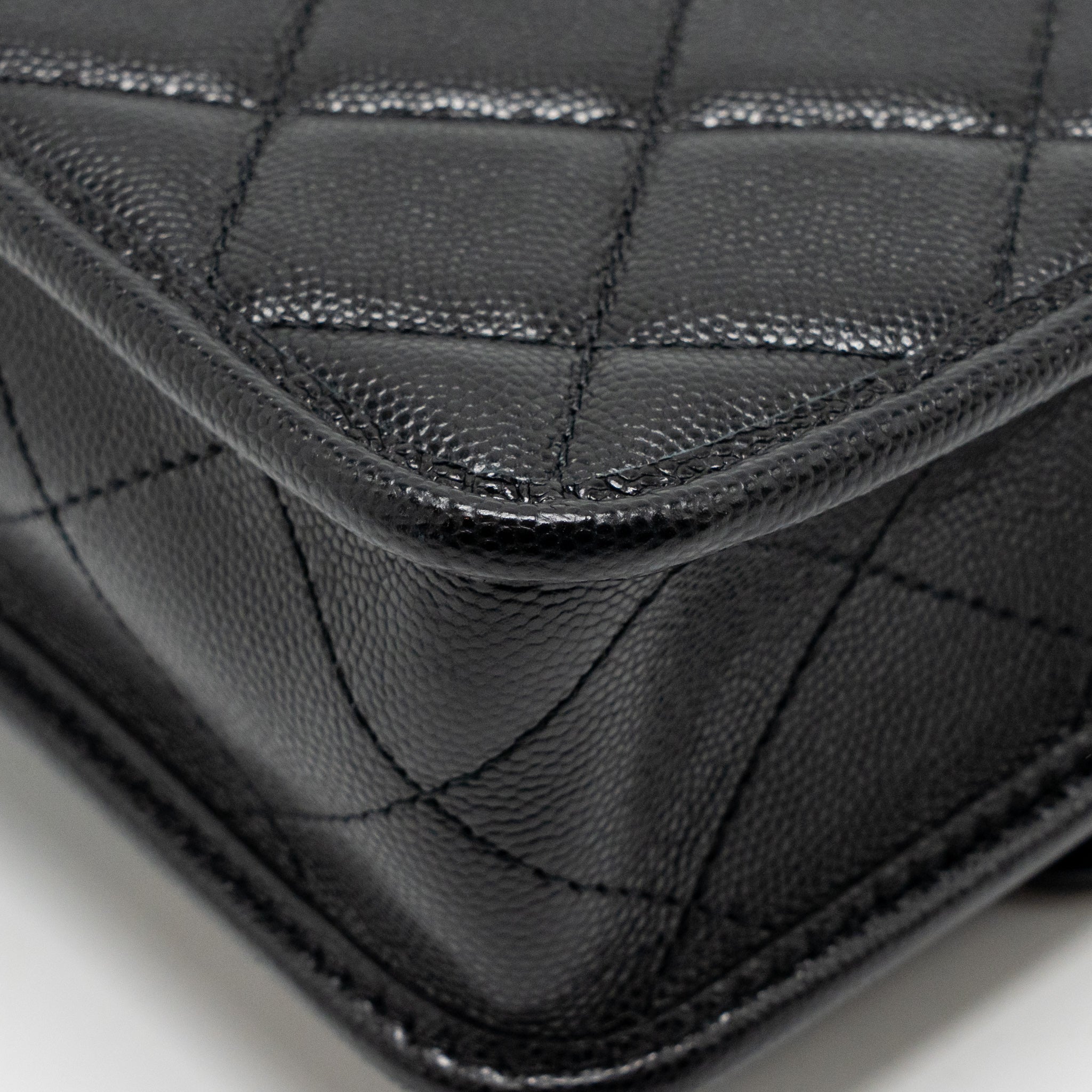 Chanel 22K Mini Flap Bag with Top Handle Caviar Black GHW (Microchip) - Image 12