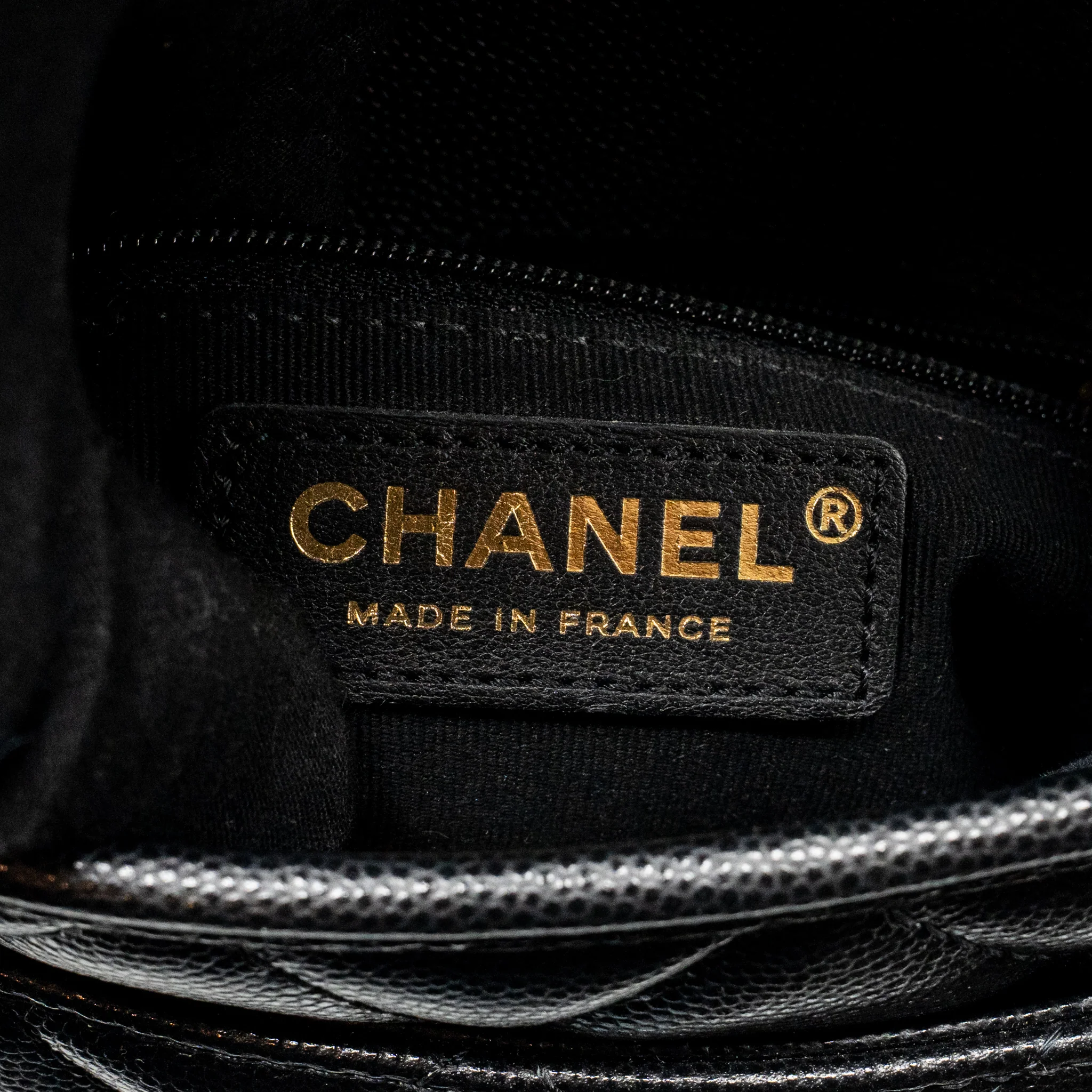 Chanel 22K Mini Flap Bag with Top Handle Caviar Black GHW (Microchip) - Image 17