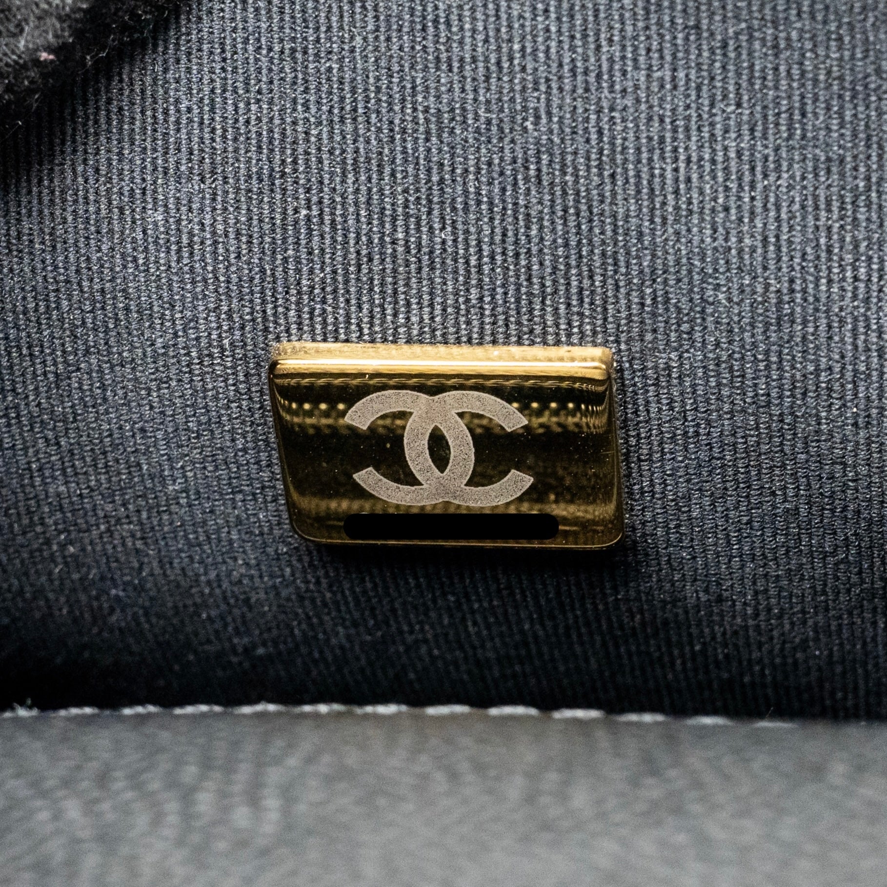Chanel 22K Mini Flap Bag with Top Handle Caviar Black GHW (Microchip) - Image 18