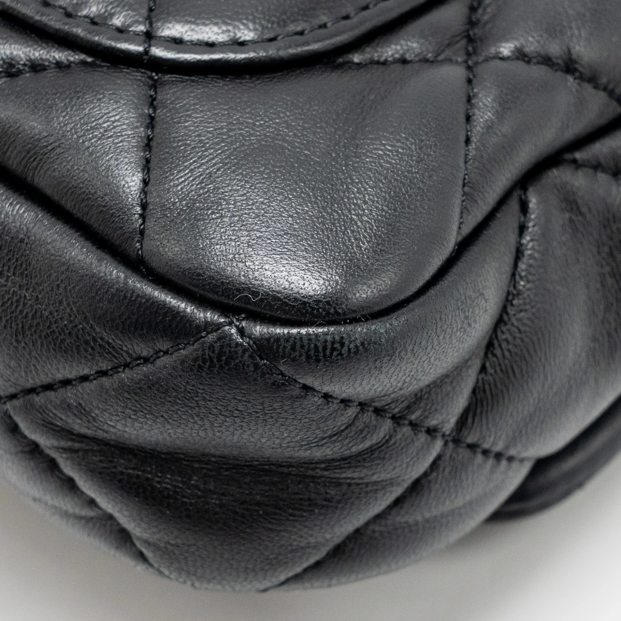 Chanel 22s Giant Chain Mini Flap Bag Lambskin Black Brushed GHW (microchip) - Image 10