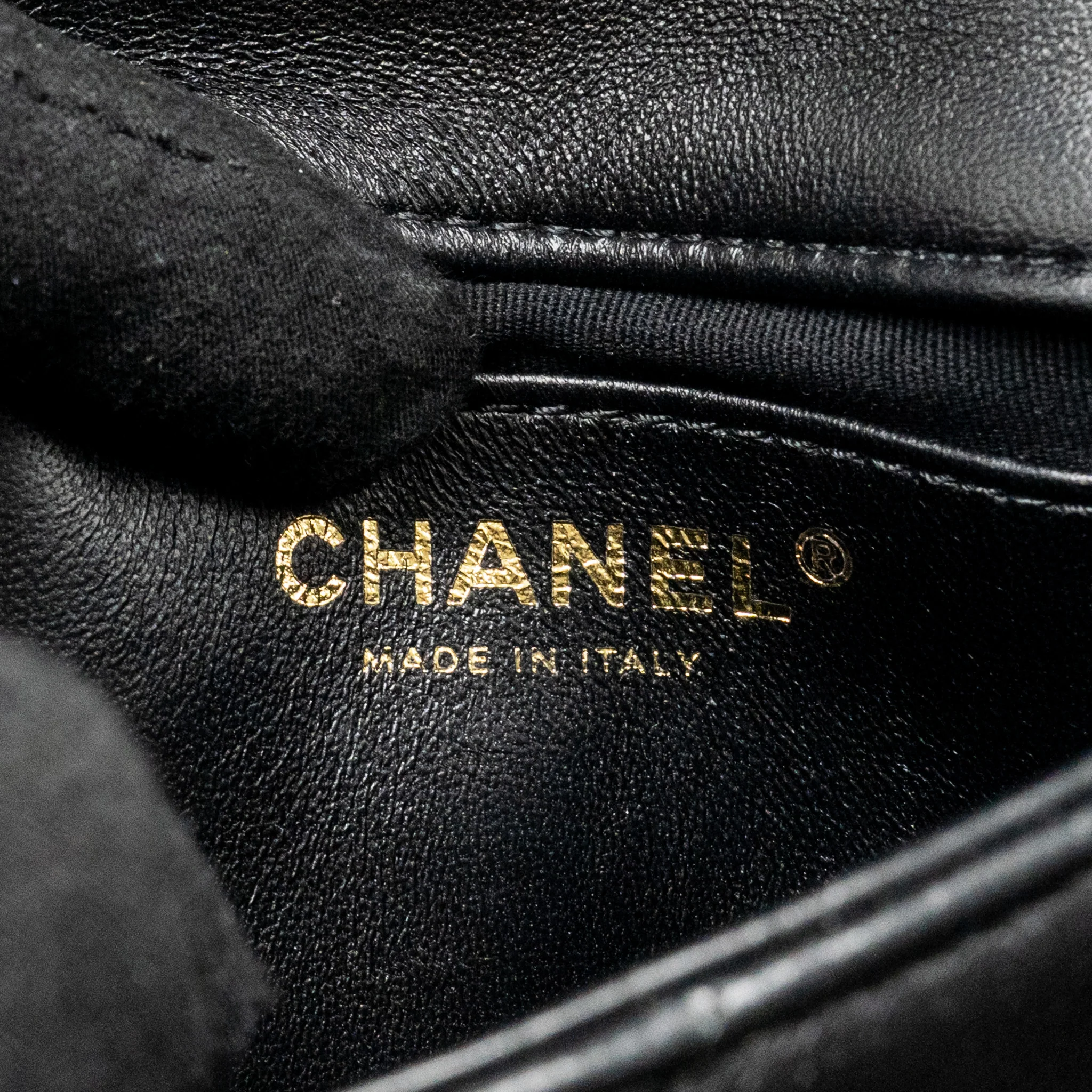 Chanel 22s Giant Chain Mini Flap Bag Lambskin Black Brushed GHW (microchip) - Image 17