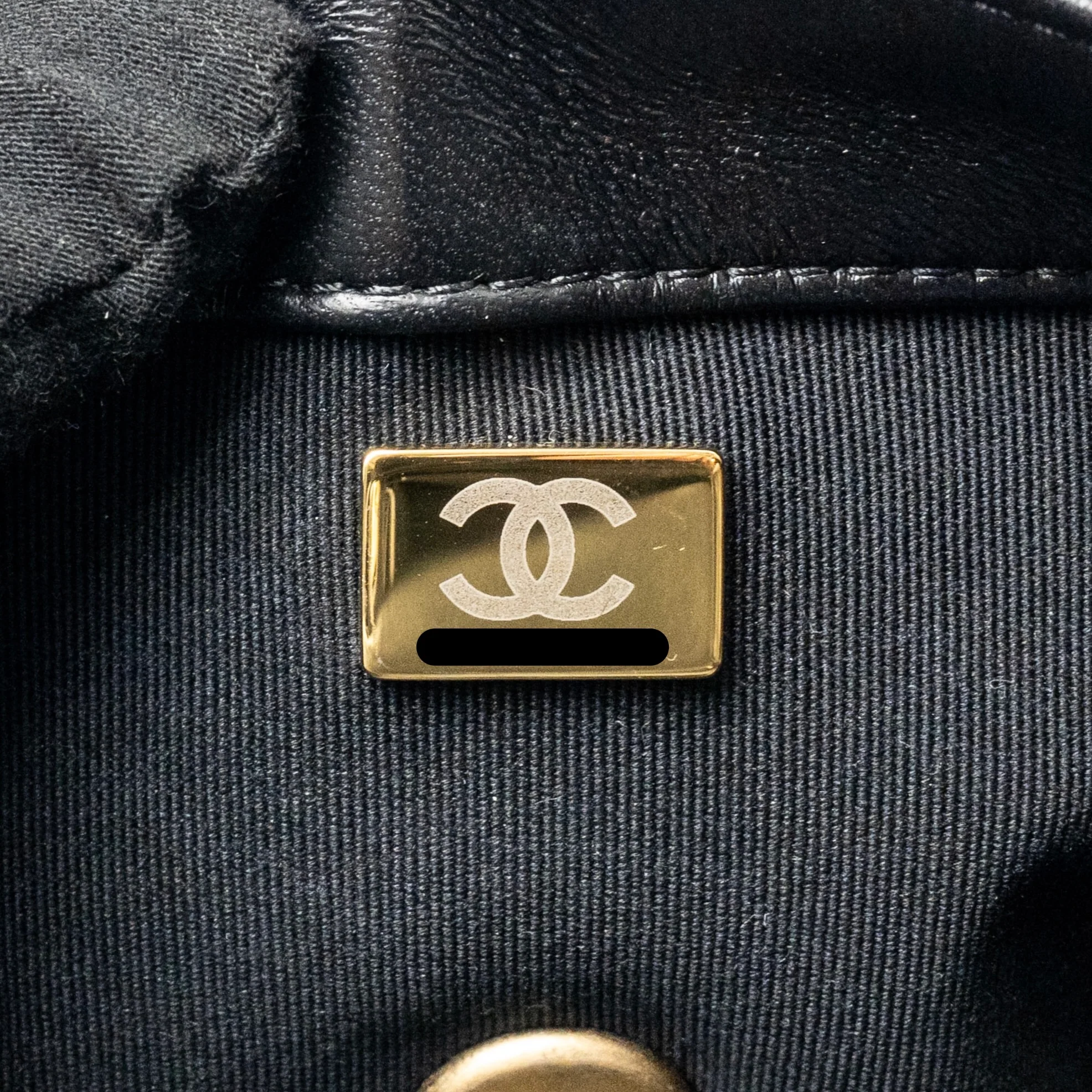 Chanel 22s Giant Chain Mini Flap Bag Lambskin Black Brushed GHW (microchip) - Image 18
