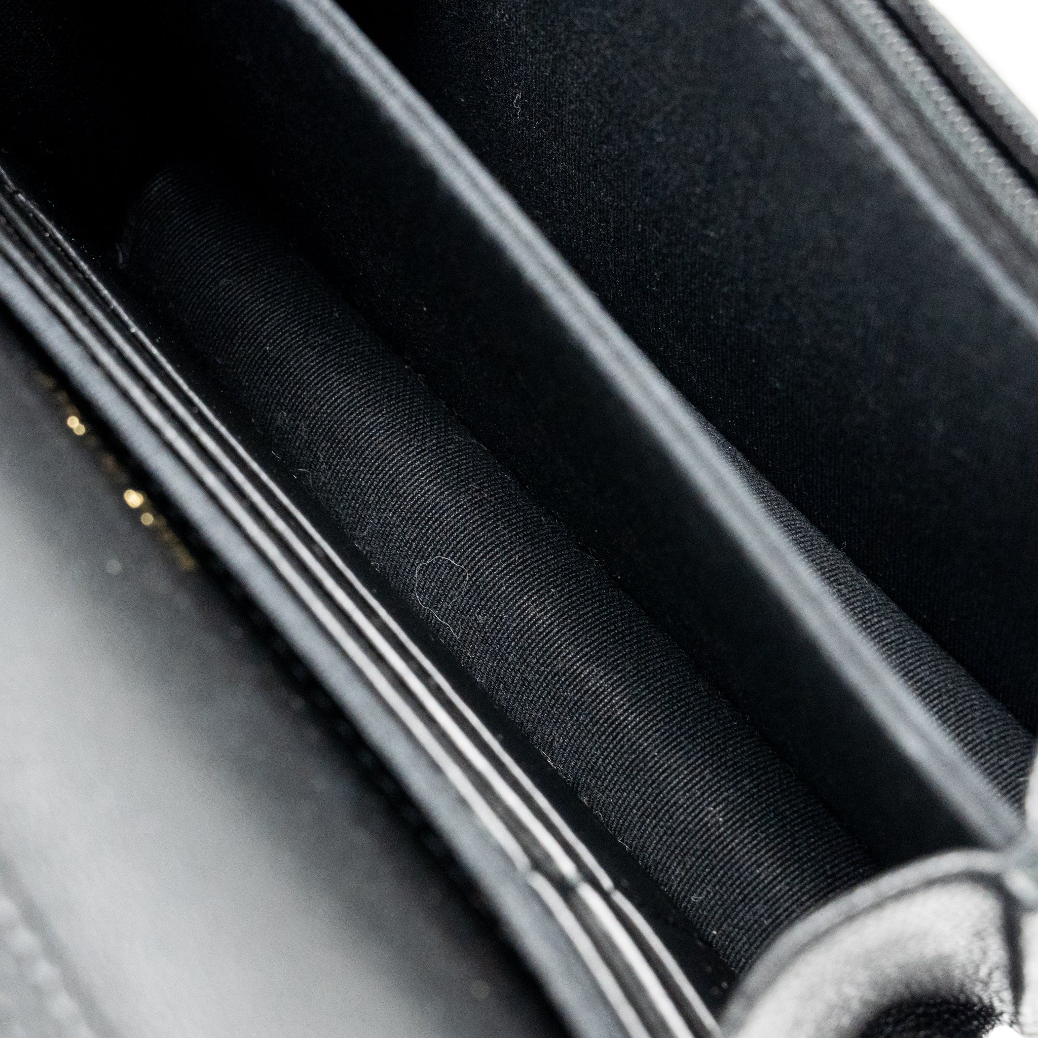 Chanel 23a mini wallet on chain caviar black GHW (microchip) - Image 16