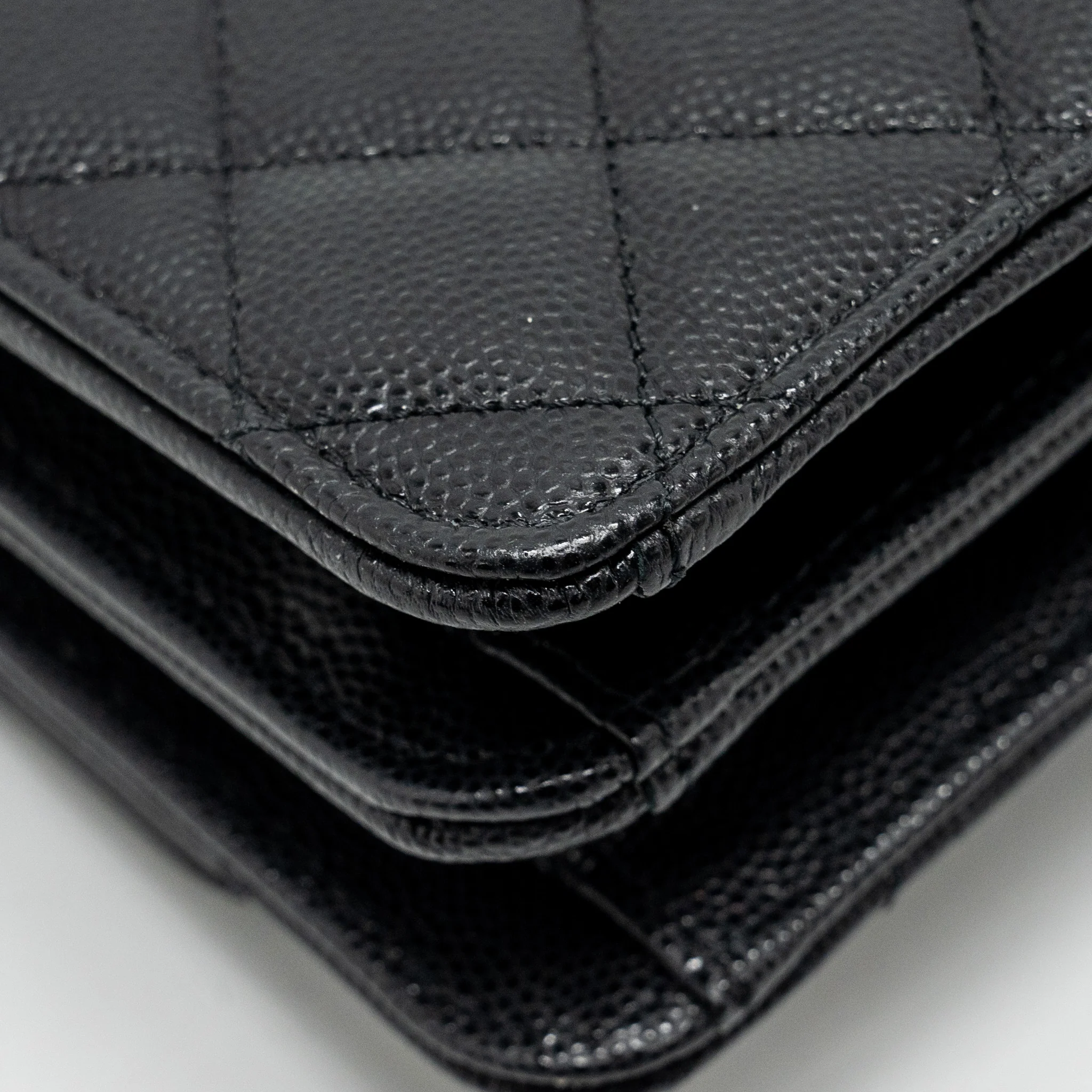 Chanel 23s Wallet On Chain with Bag Charm Caviar Black GHW(Microchip) - Image 11