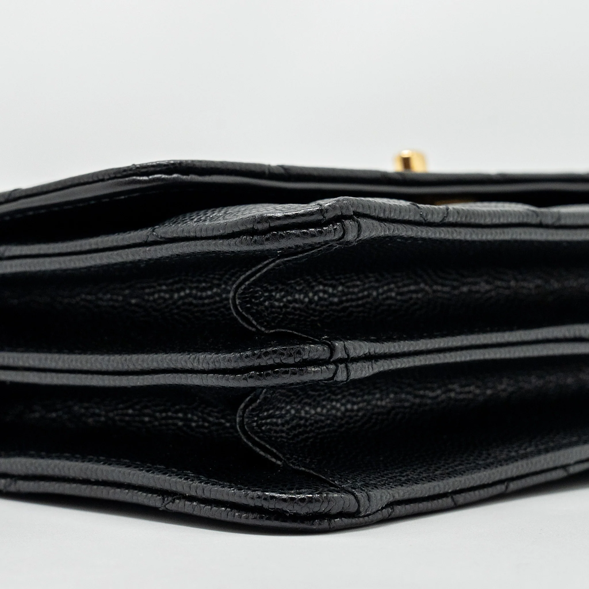 Chanel 23s Wallet On Chain with Bag Charm Caviar Black GHW(Microchip) - Image 6