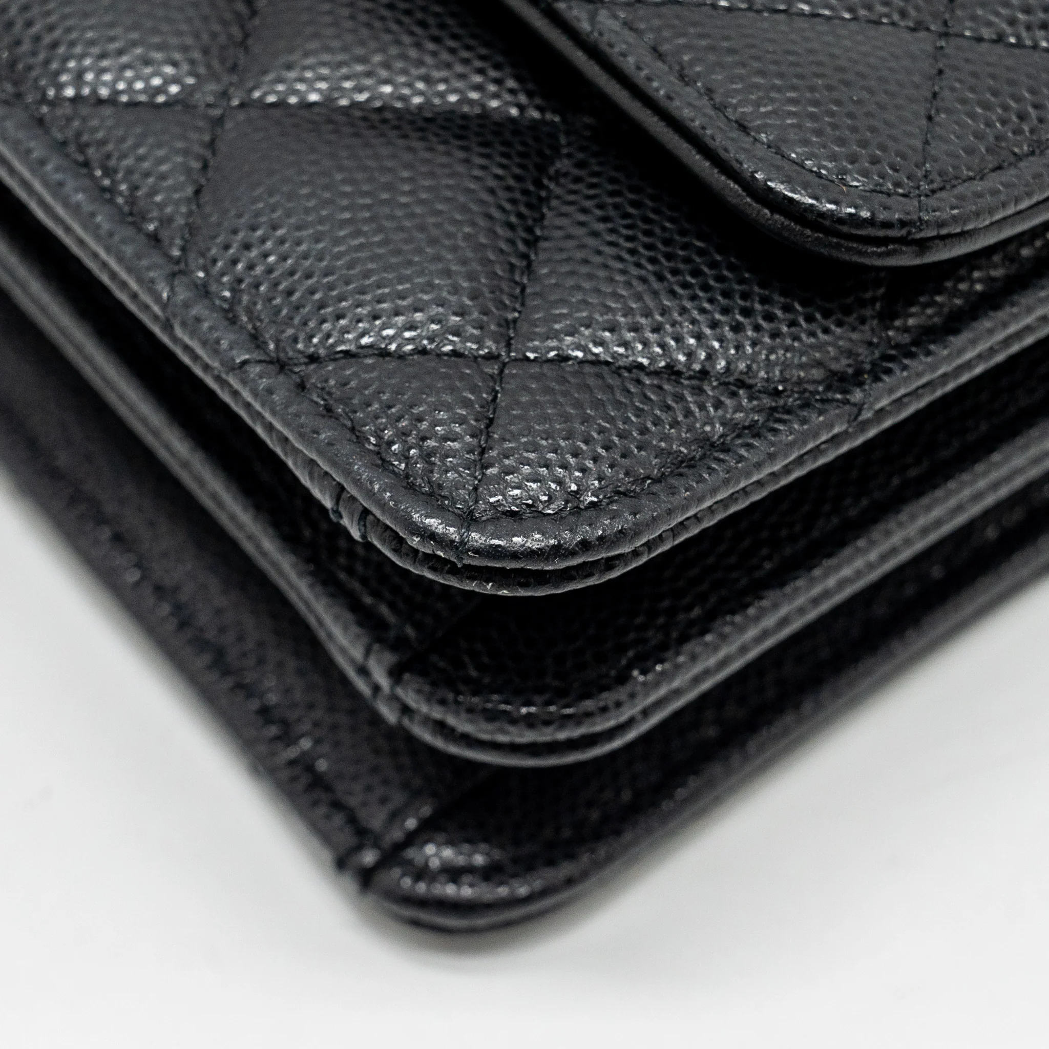 Chanel 23s Wallet On Chain with Bag Charm Caviar Black GHW(Microchip) - Image 8