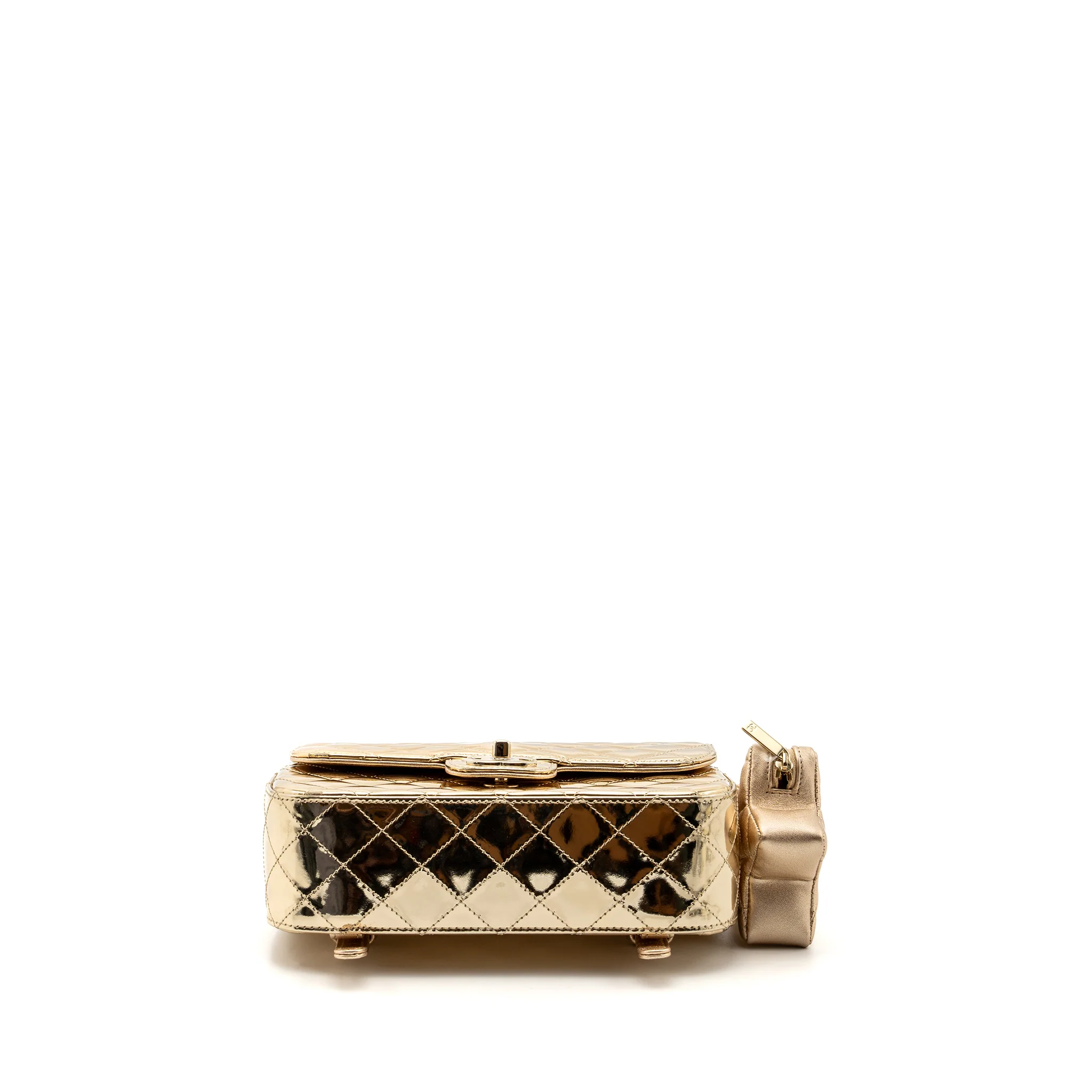 Chanel 24c Backpack With Star Patent Gold LGHW (microchip) - Image 6