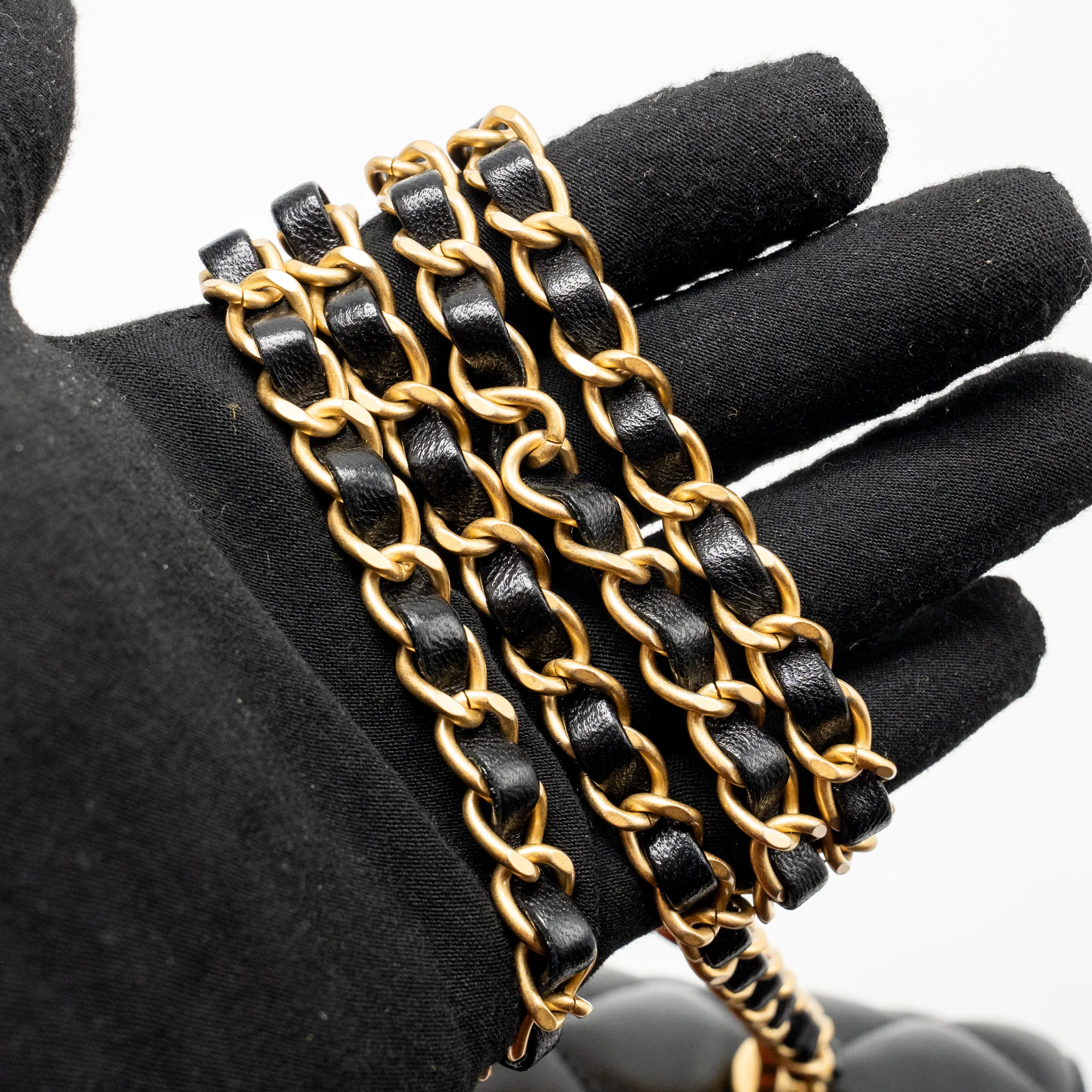 Chanel 24S CC Logo Top Handle Flap Bag with Chain Lambskin Black GHW (Microchip) - Image 19