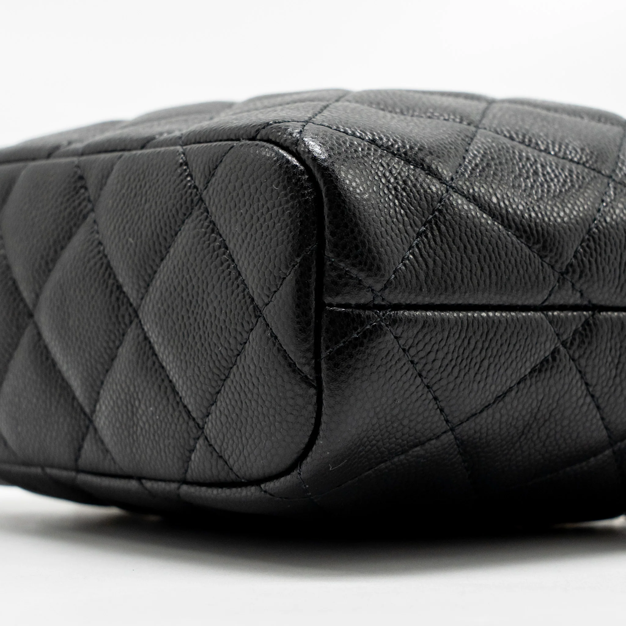 Chanel 25c Quilted Hobo Bag Caviar Black GHW (microchip) - Image 7