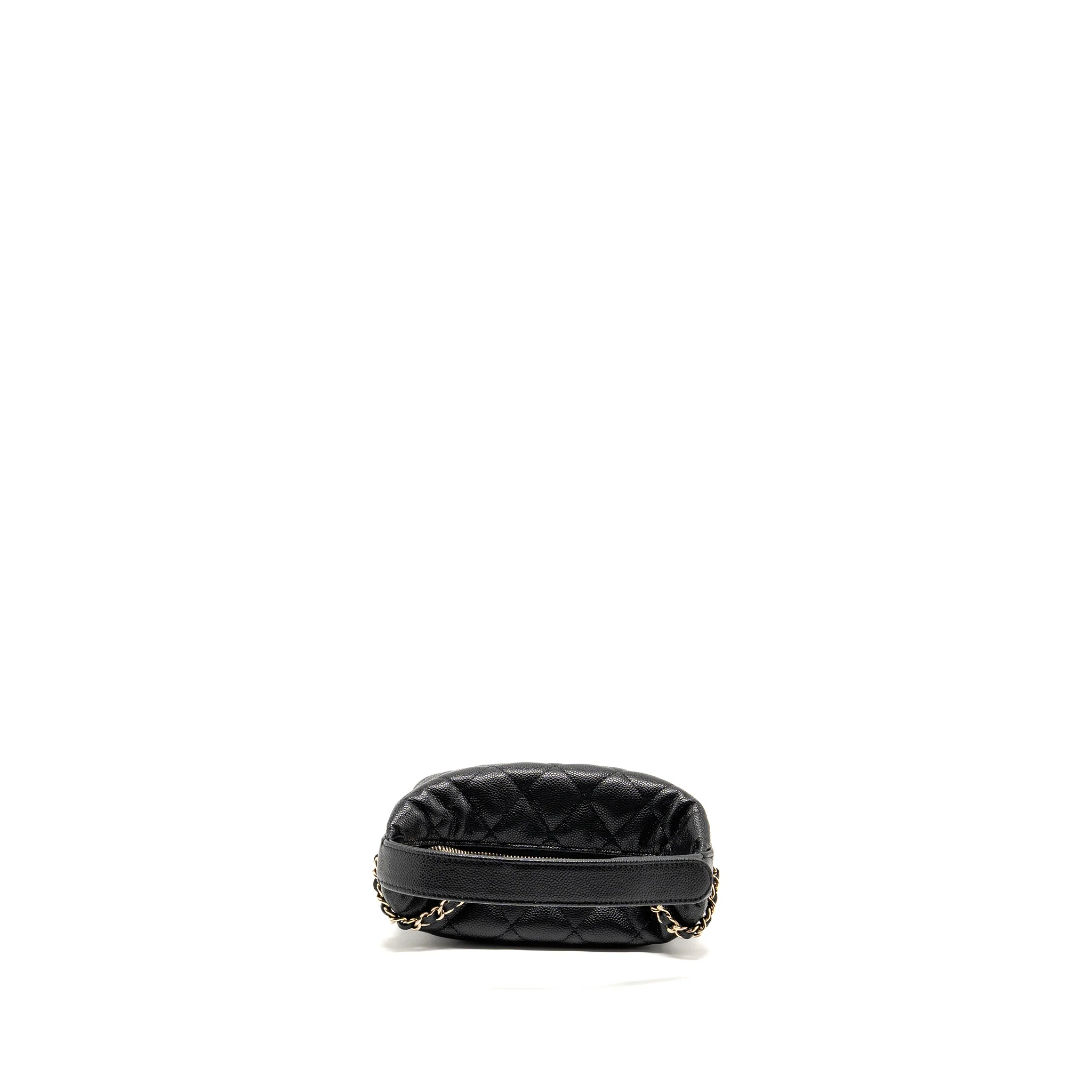 CHANEL 25C QUILTED HOBO BAG CAVIAR BLACK LGHW (MICROCHIP) - Image 5