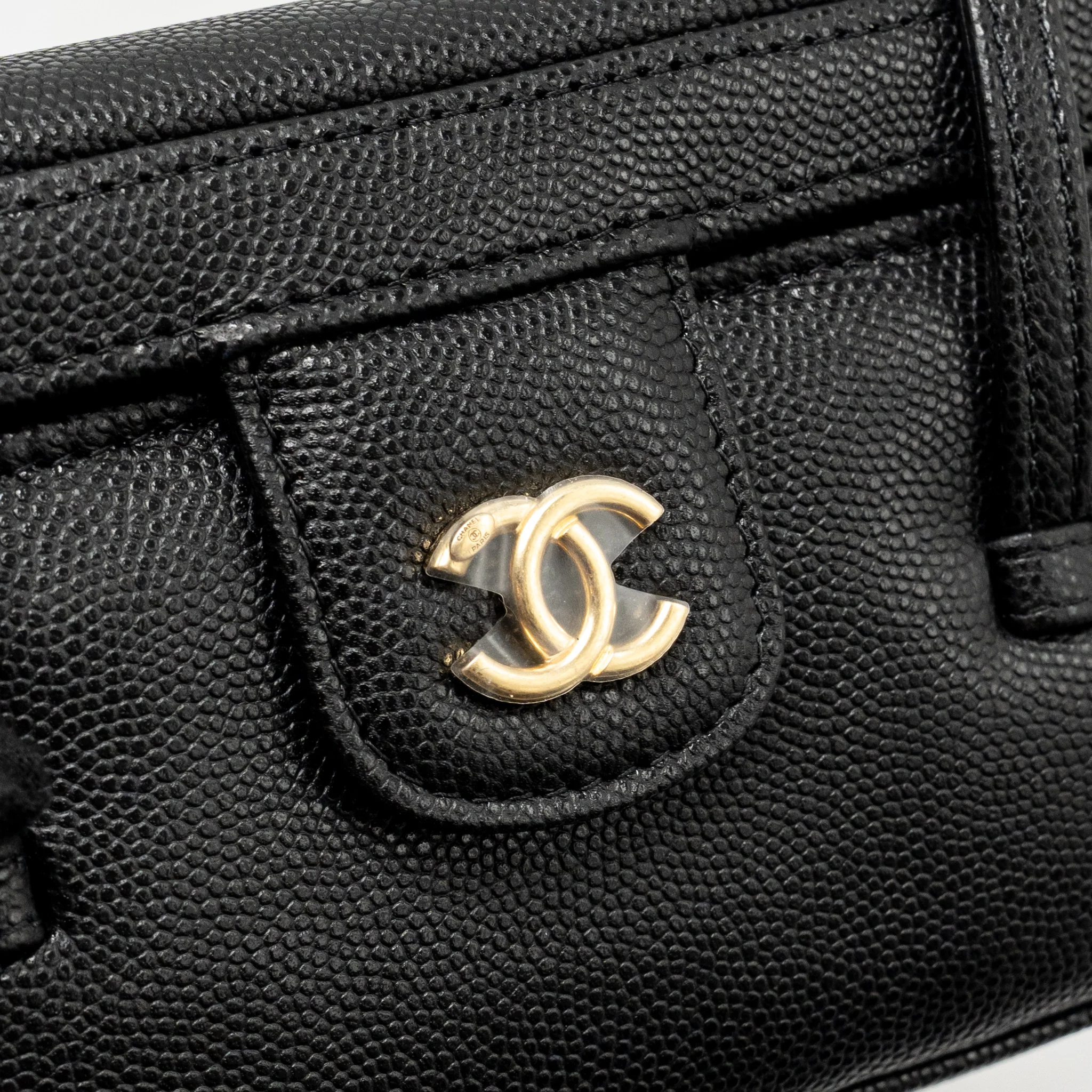 Chanel 26p Preppy coco mini vanity shoulder bag caviar black GHW (microchip) - Image 14